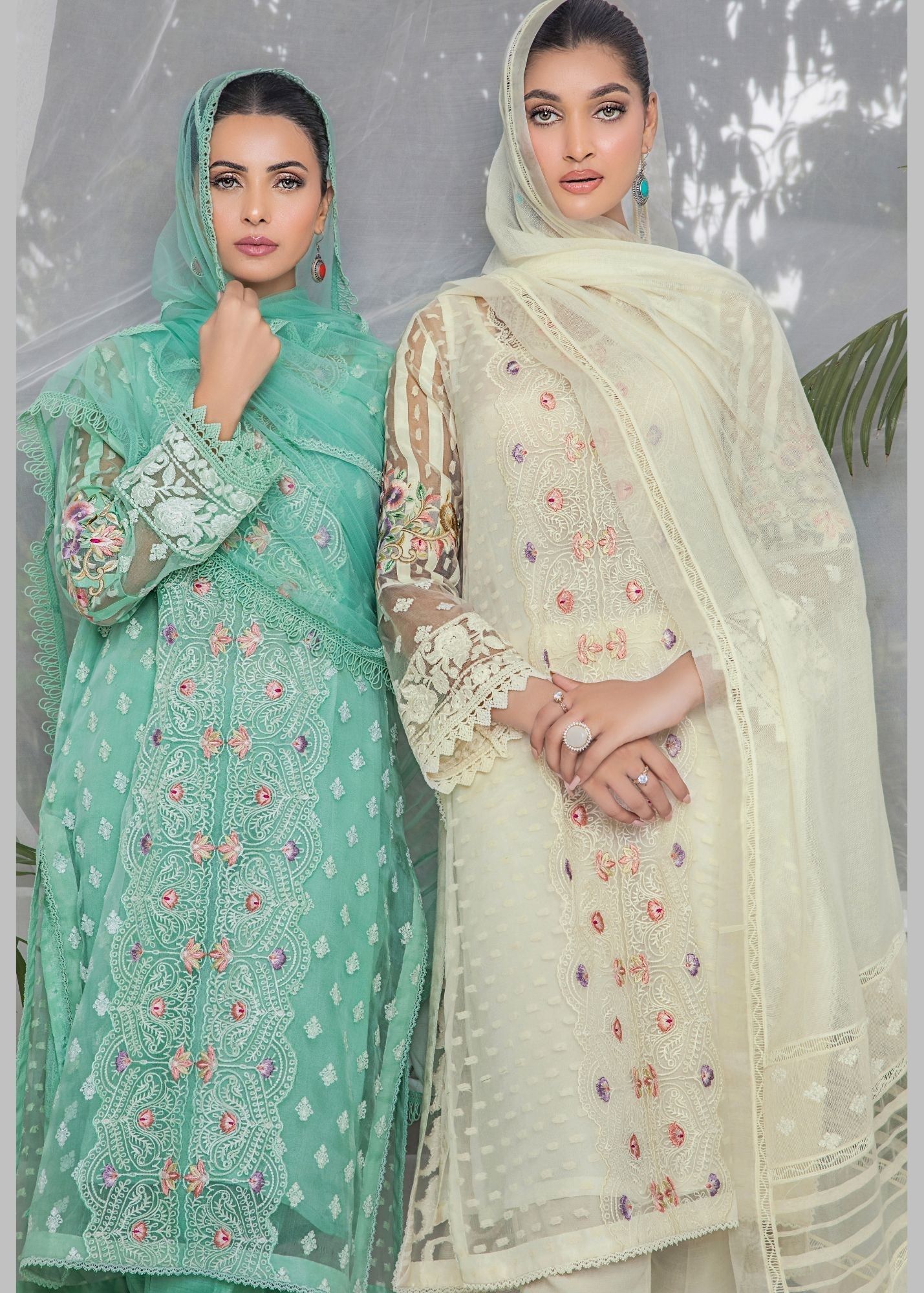 Ridah Naeem Ivory Elegance Women 2pcs