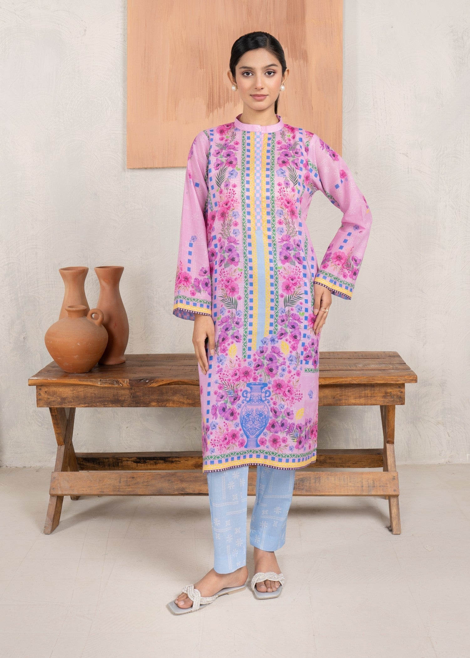 Ahlam By Safa Textile Floral printed Women 2pcs