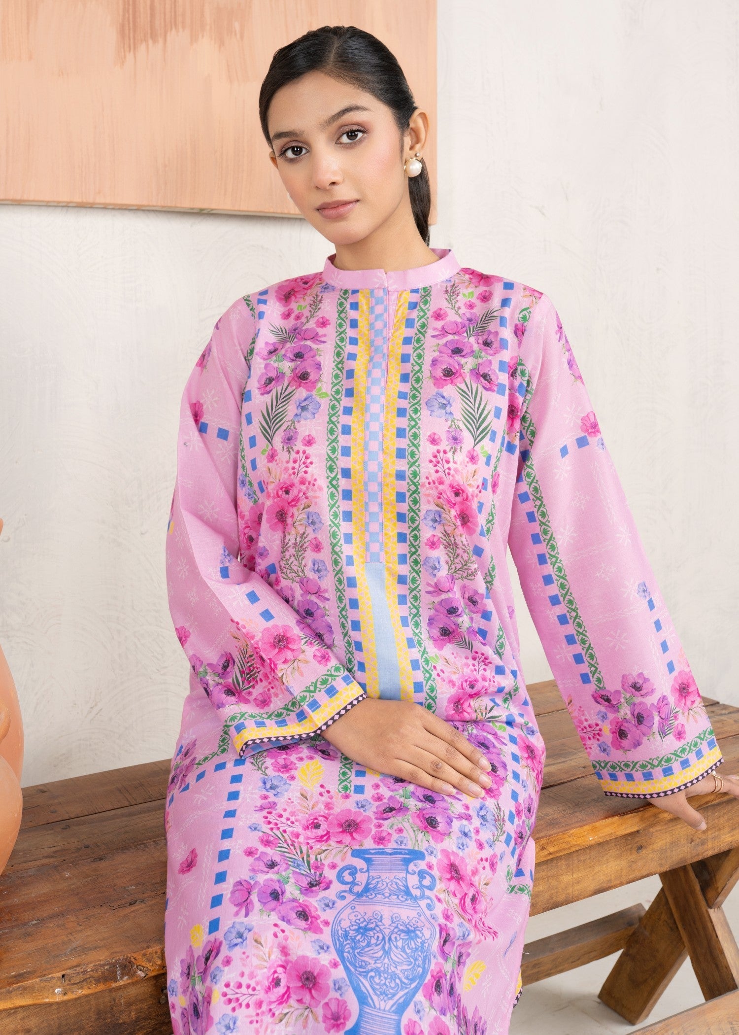 Ahlam By Safa Textile Floral printed Women 2pcs