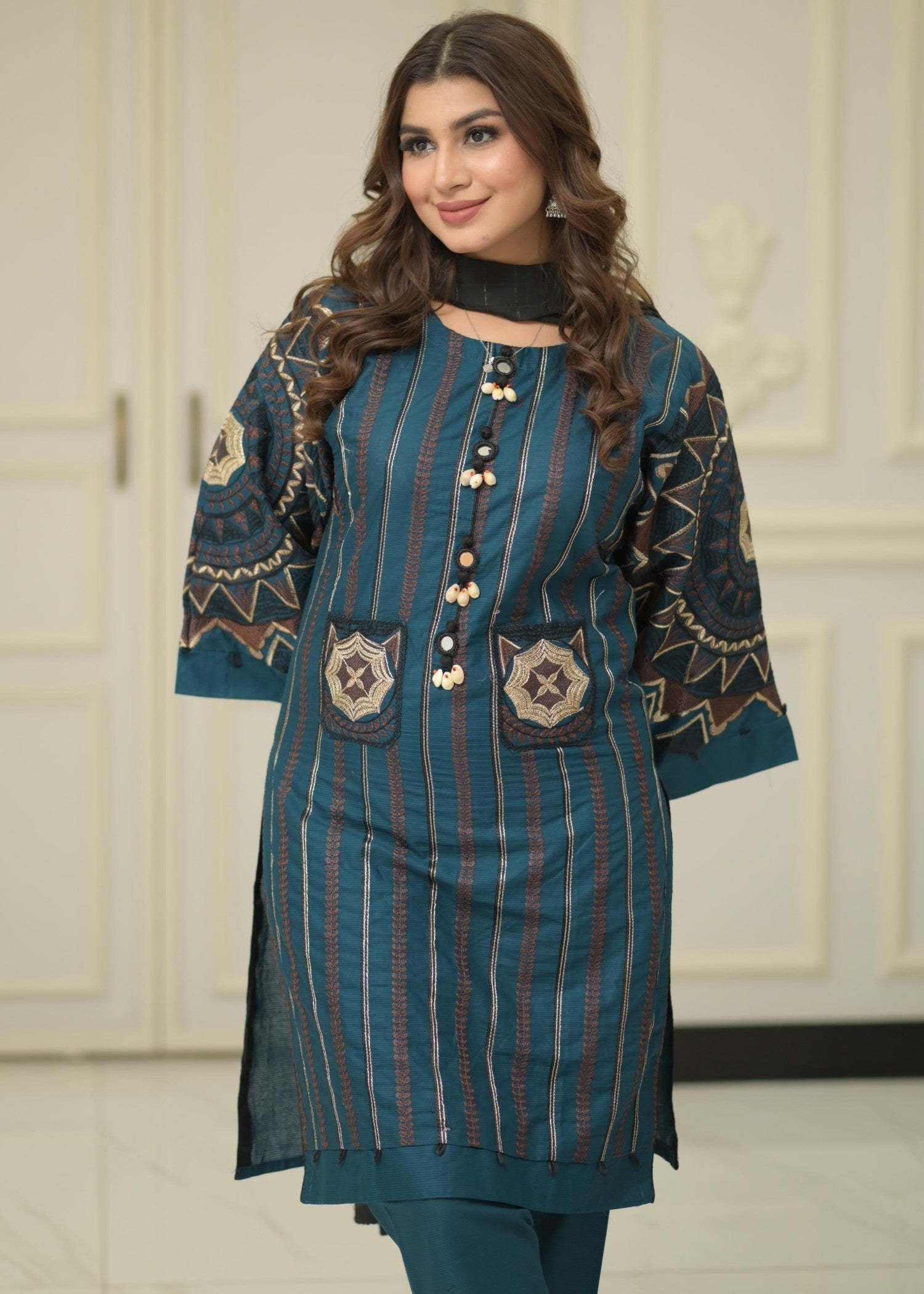 Rangoon Clothing Milaan Zink Blue Women 3pcs