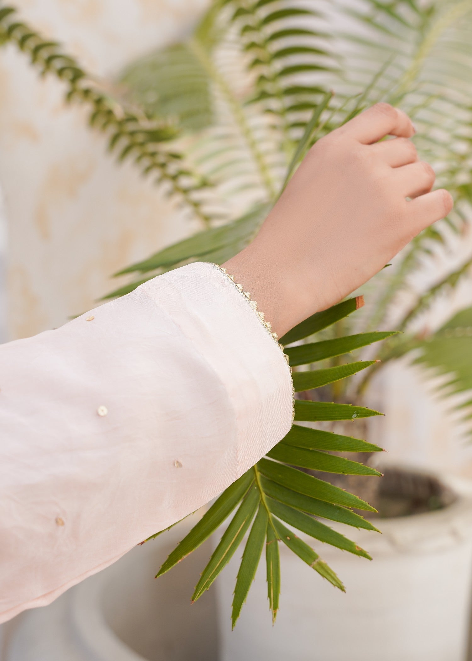 Kashaf Light peach Farshi shalwar Women 3pcs