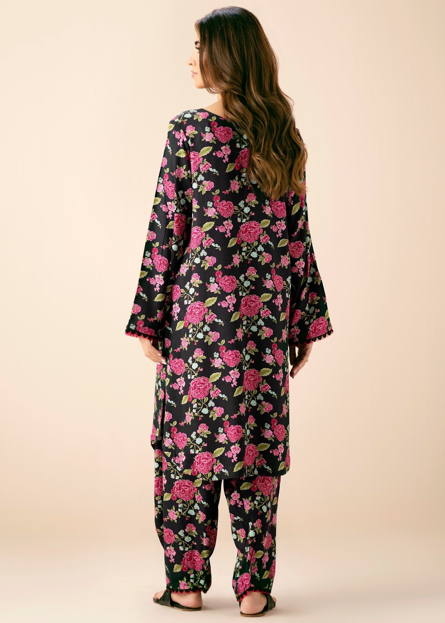 Zeen Stitched Printed Viscose Crepe Suit WLM24148 Women 2pcs