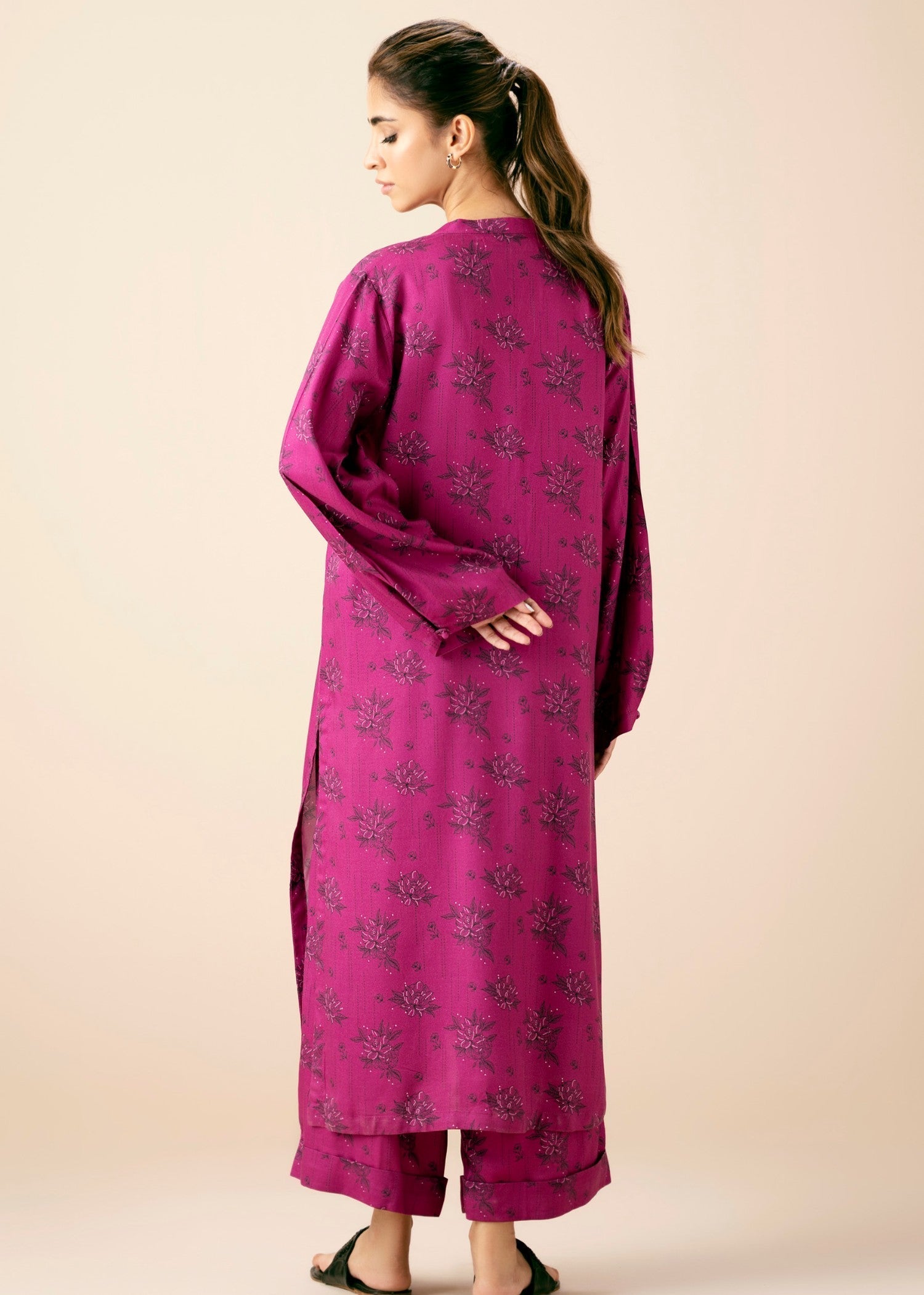 Zeen Stitched Printed Viscose Crepe Suit WLM24184 Women 2pcs