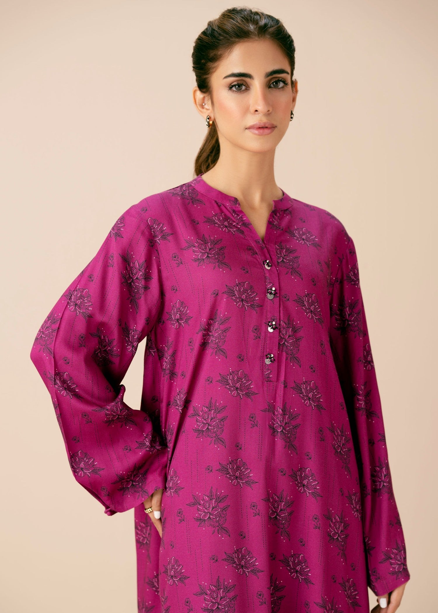 Zeen Stitched Printed Viscose Crepe Suit WLM24184 Women 2pcs