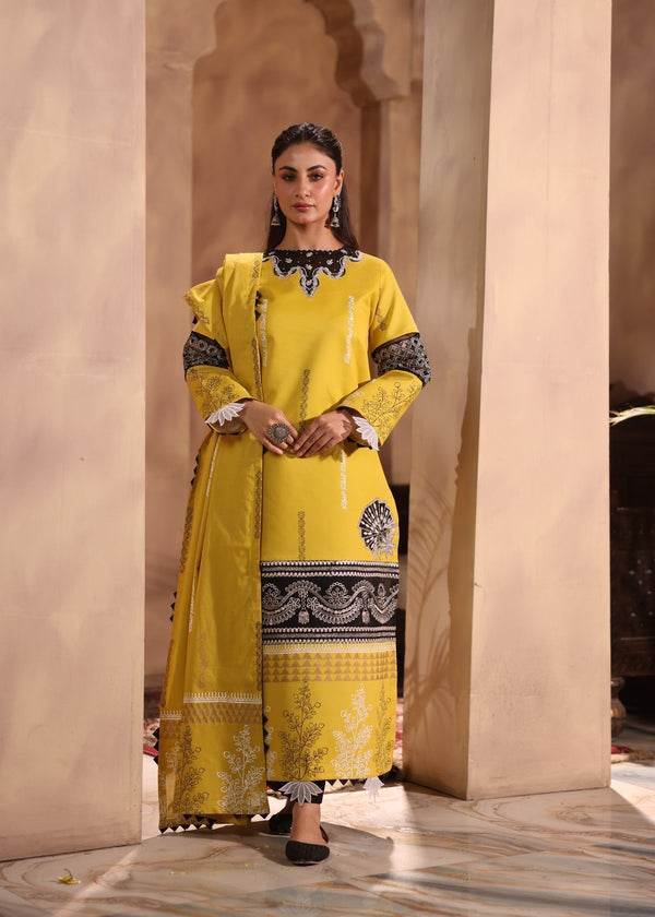 Ruby Suleiman Ratnaraj Yellow Women 3pcs