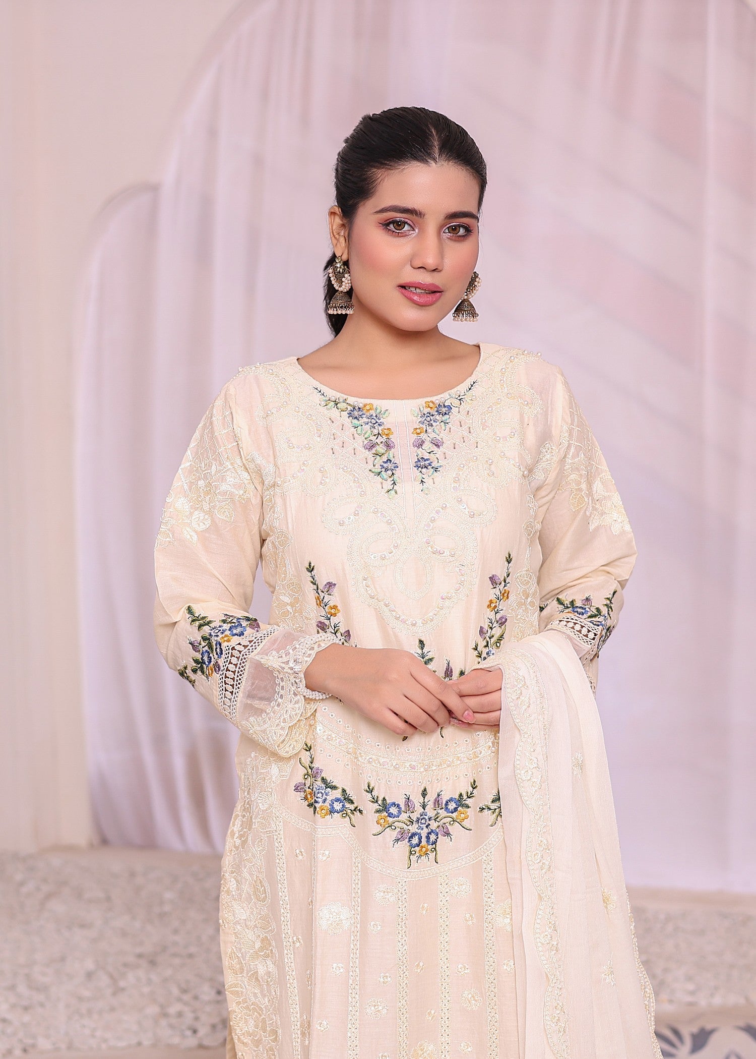 Umer Aayan B3 CREAM Women 3pcs