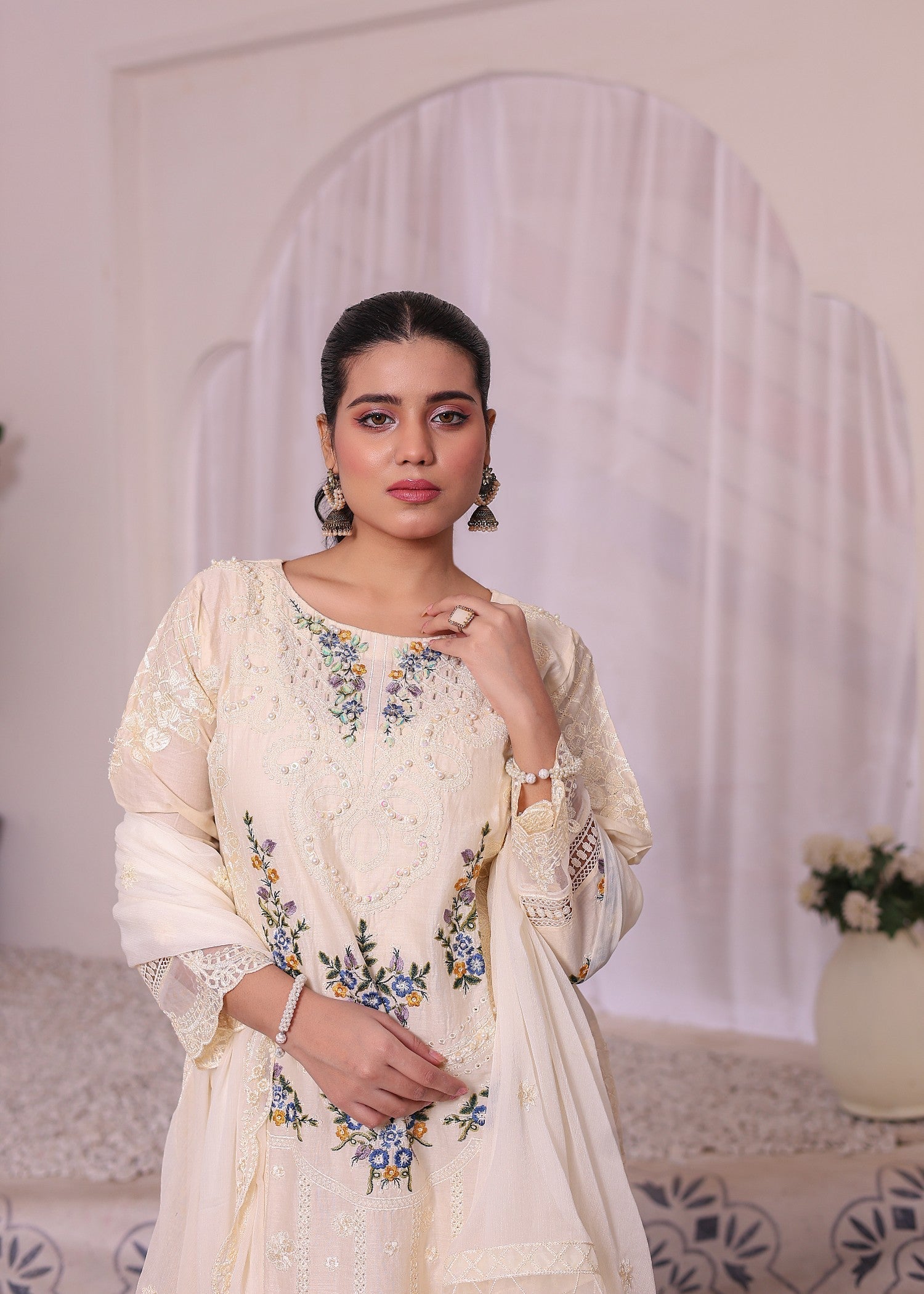 Umer Aayan B3 CREAM Women 3pcs