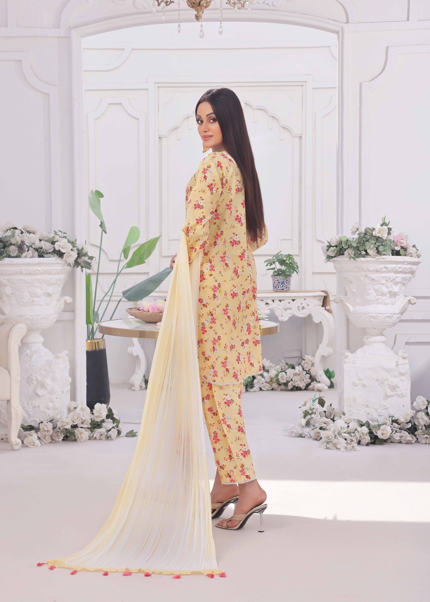 Kumash Textiles Lemon Drop Lawn Women Women 3pcs