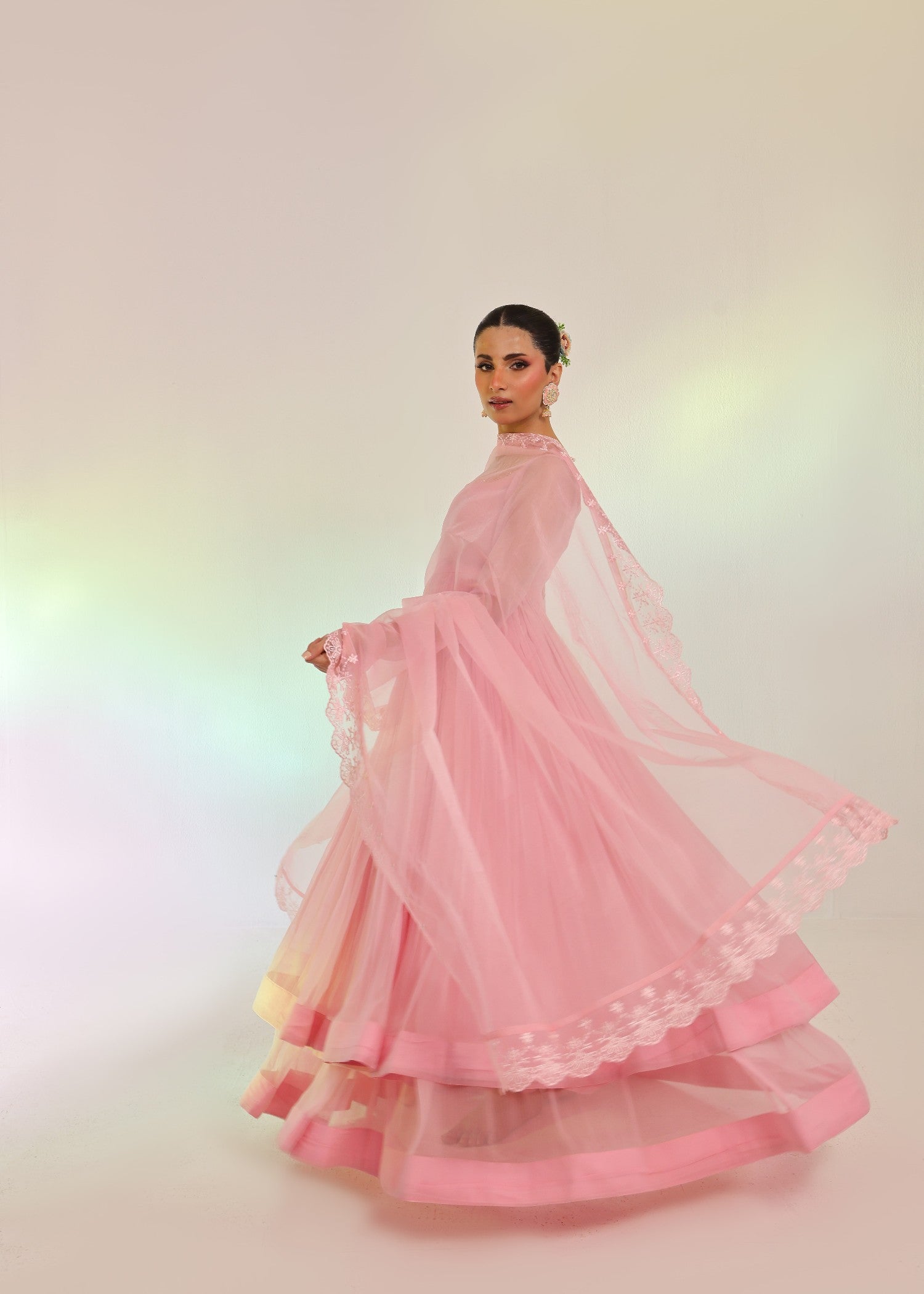 Ripret Pink Tier Pishwas Women 2pcs