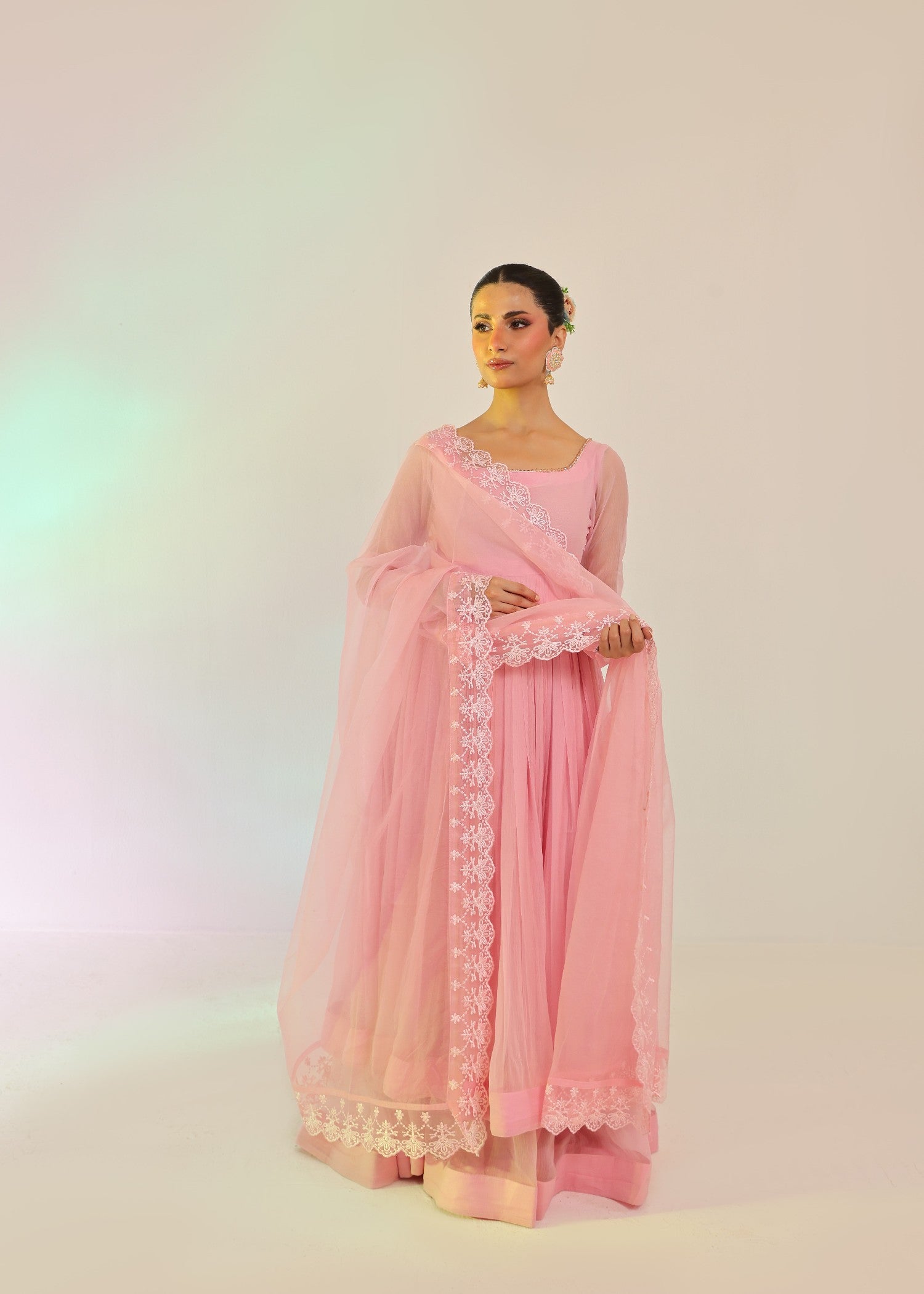 Ripret Pink Tier Pishwas Women 2pcs