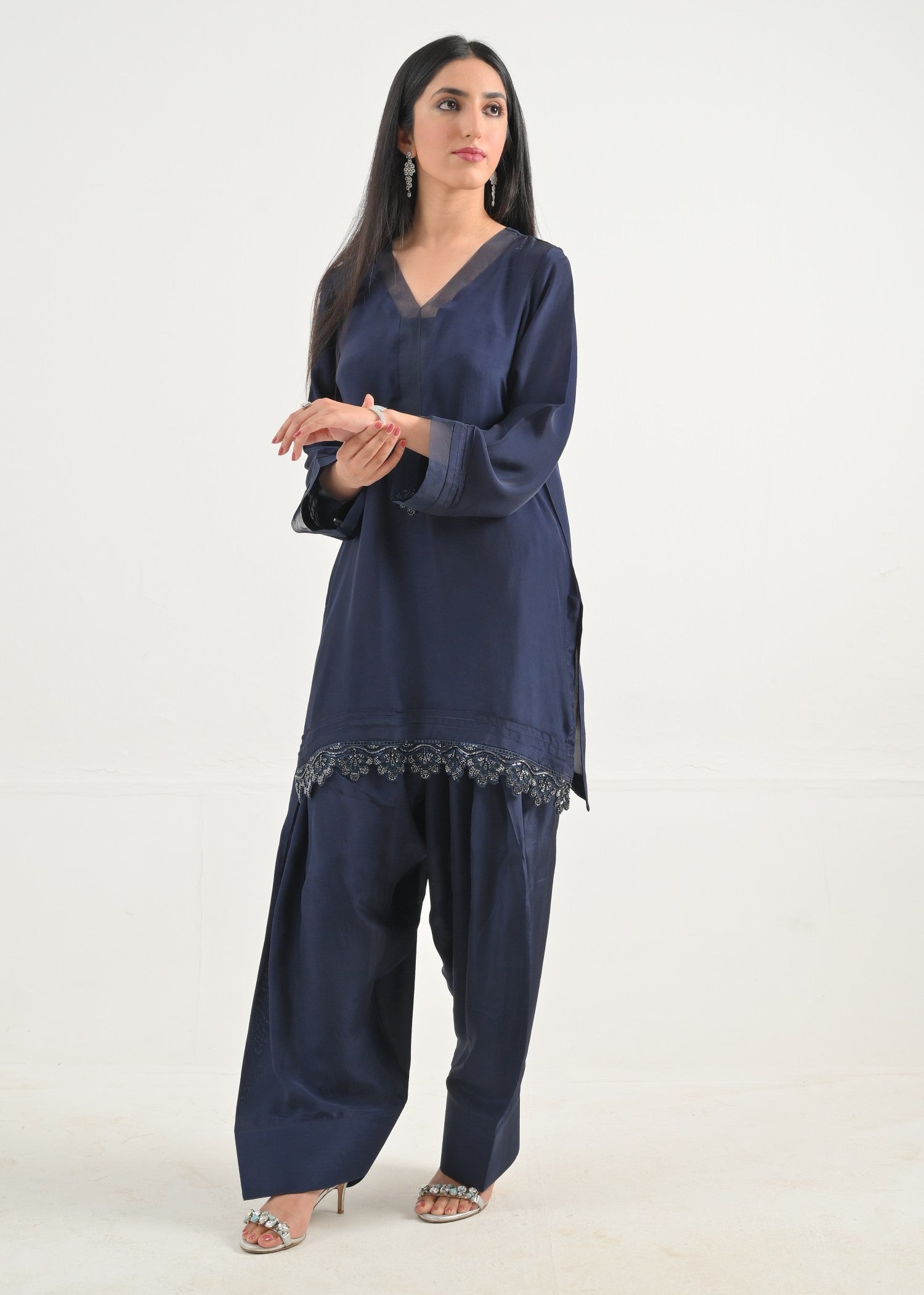 Ray Online Store Navy Blue Farshi Set Women 2pcs