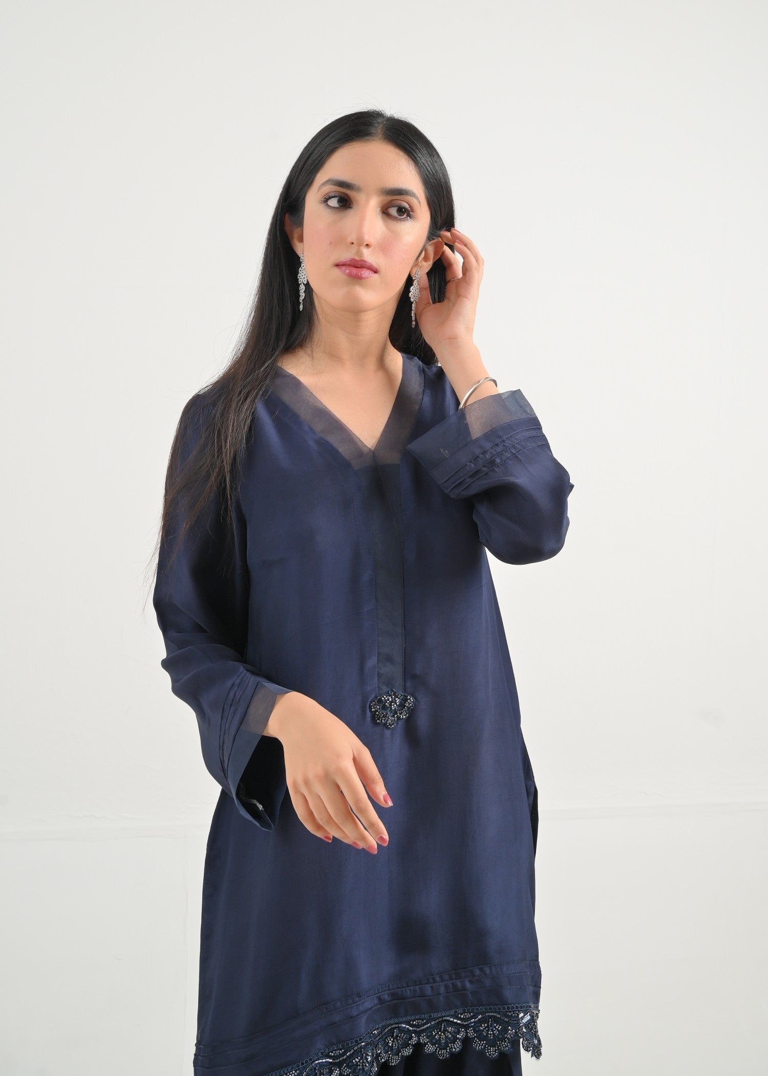 Ray Online Store Navy Blue Farshi Set Women 2pcs