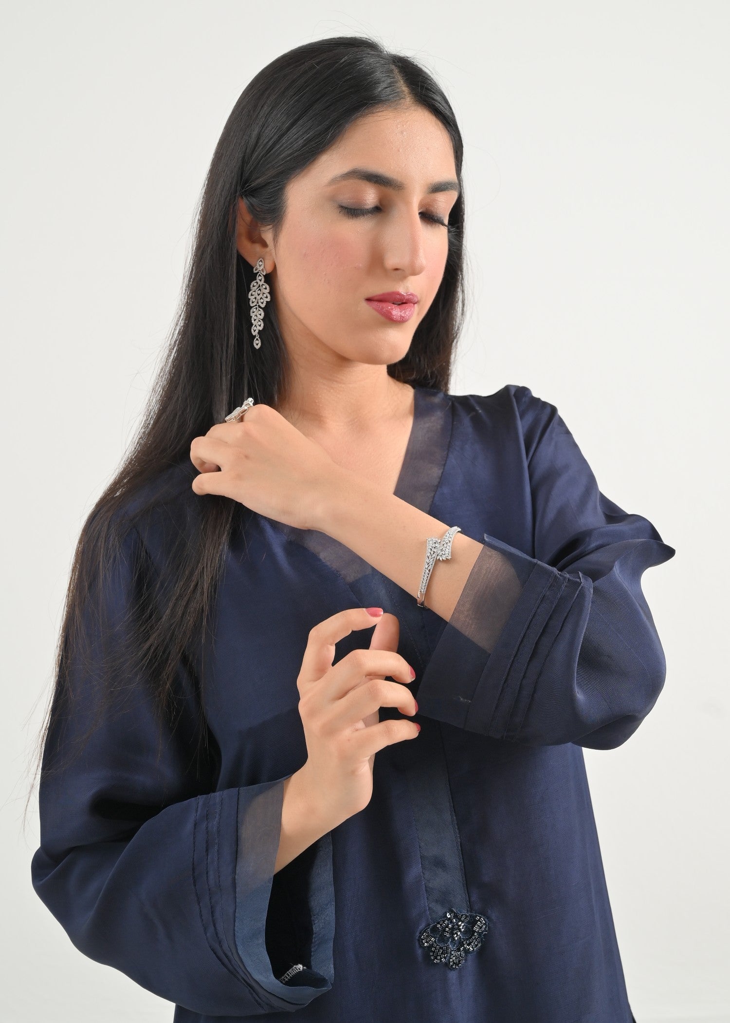 Ray Online Store Navy Blue Farshi Set Women 2pcs