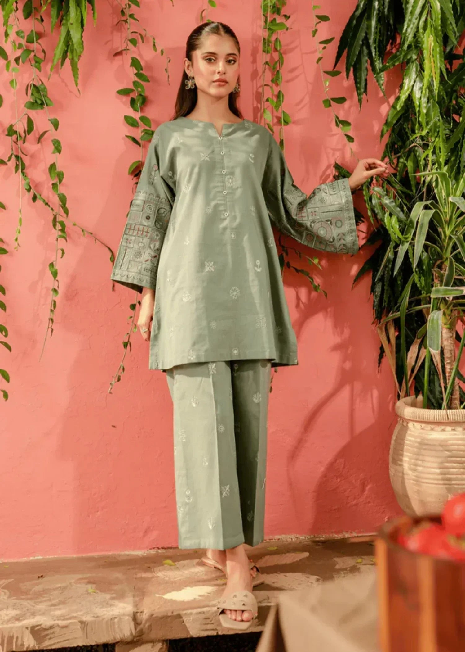 The Turkish Wear JENIFER LAWN KURTA SET Women 2pcs