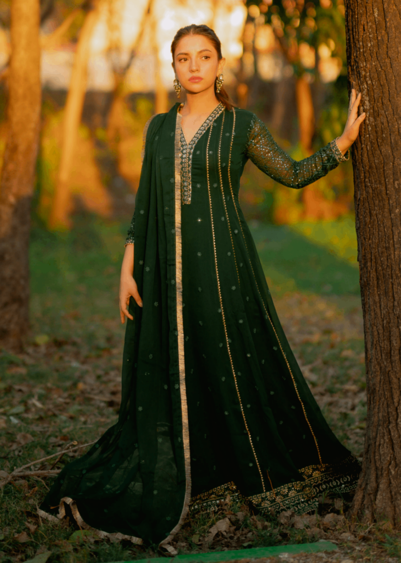 Abaan Zohan Kashish Kaai Green Women 3pcs