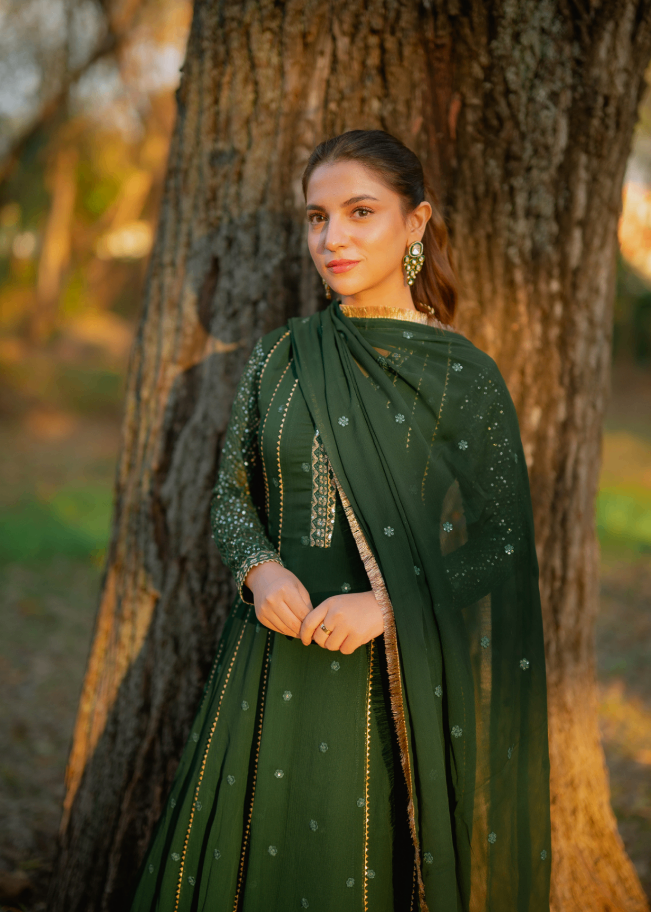 Abaan Zohan Kashish Kaai Green Women 3pcs