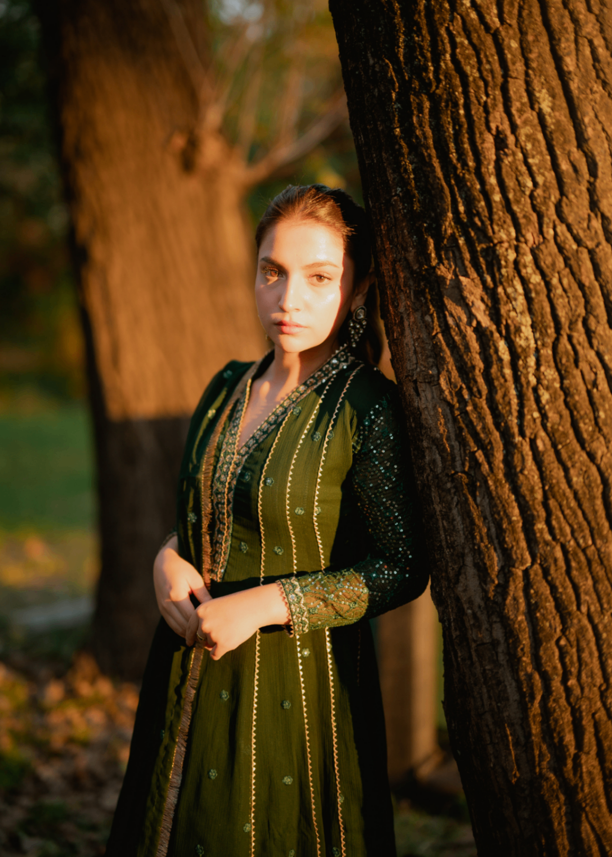 Abaan Zohan Kashish Kaai Green Women 3pcs