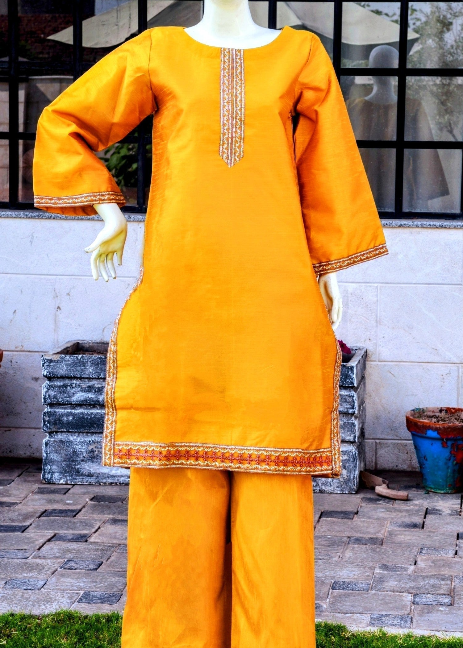 Gulle Eida Farshi mustard Women 3pcs