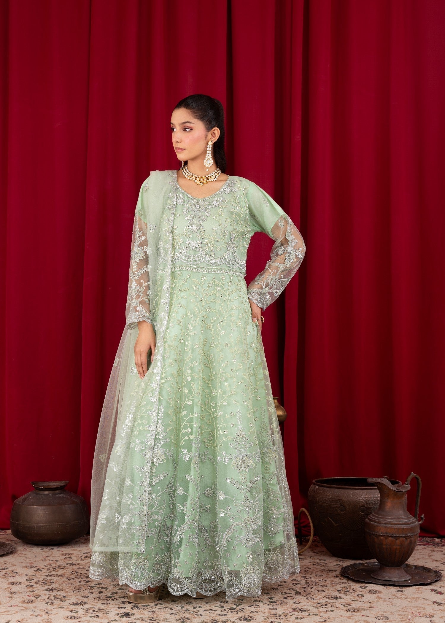 Khuld | Mint Green Women 3pcs