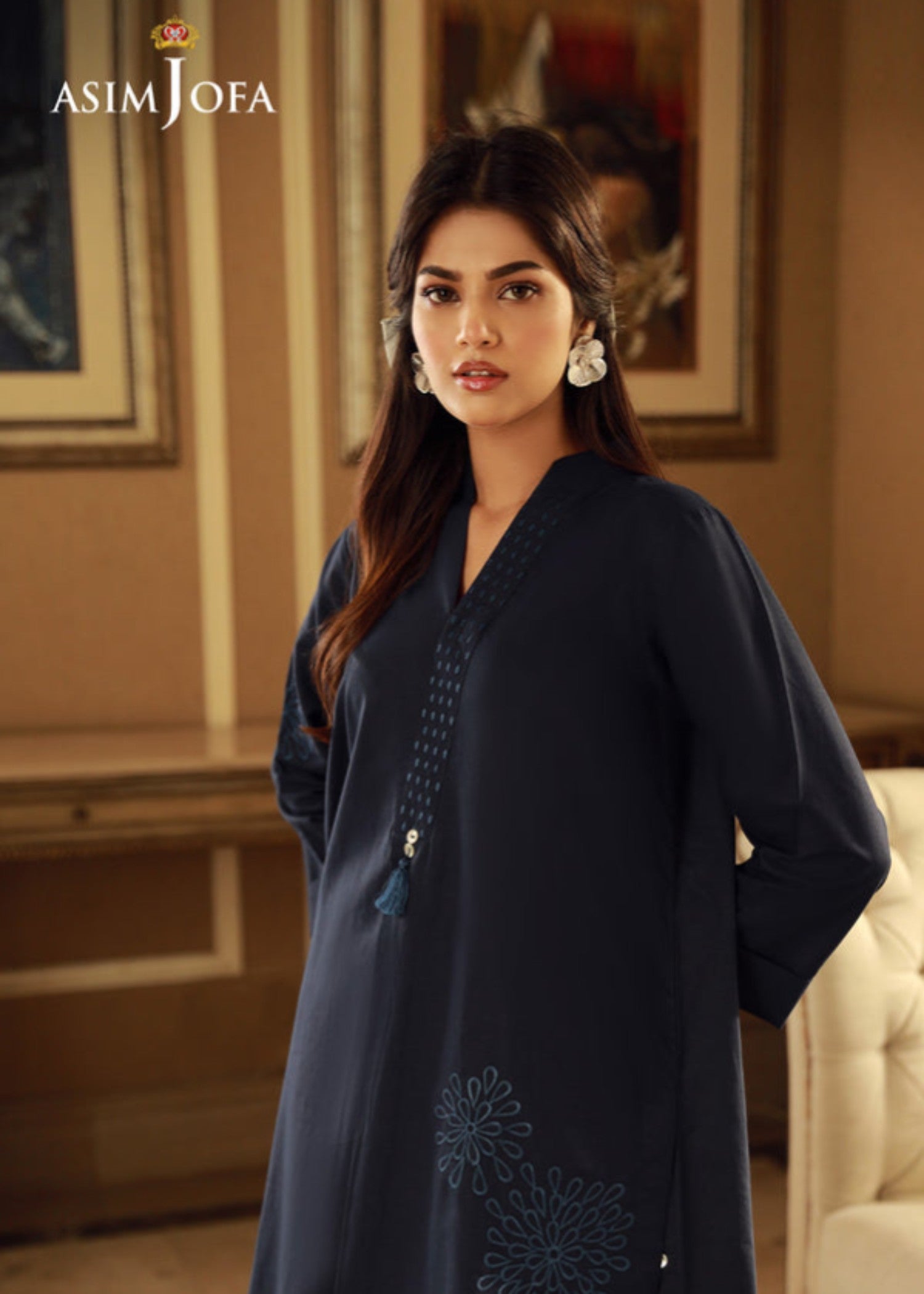 Asim Jofa AJFV 11 EMBROIDERED CAMBRIC Women 2pcs