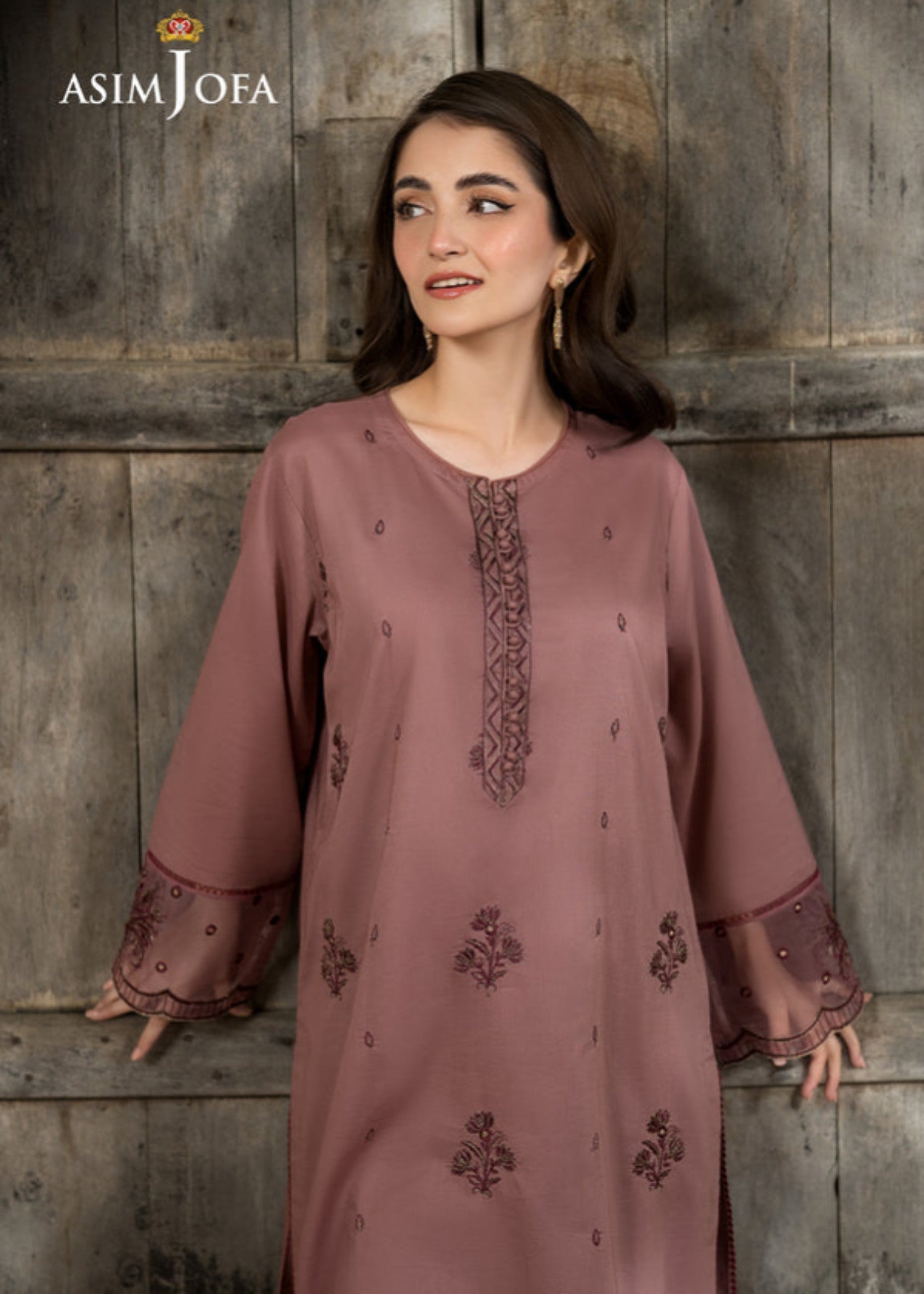 Asim Jofa AJPB 100 EMBROIDERED CAMBRIC Women 2pcs