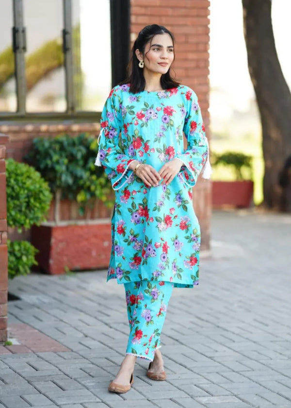 Amna Ali Nawaz Co Ord Set Lawn ZARNISH Women 2pcs