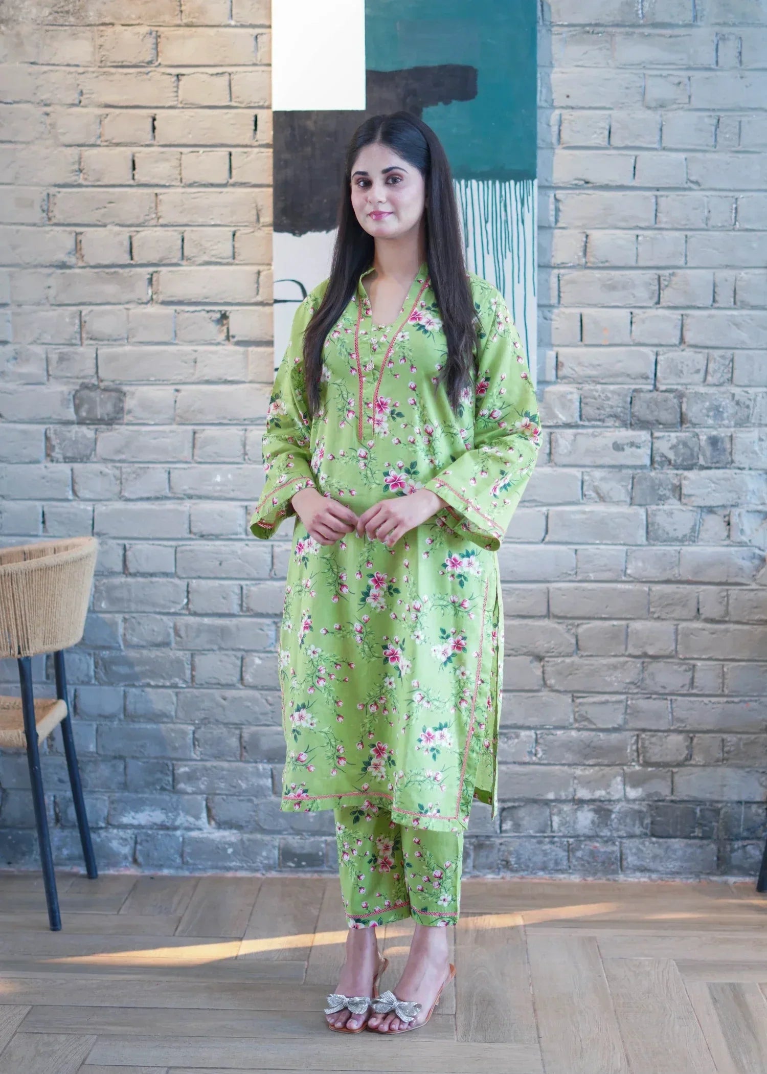 Amna Ali Nawaz Co Ord Set Lawn HEER Women 2pcs