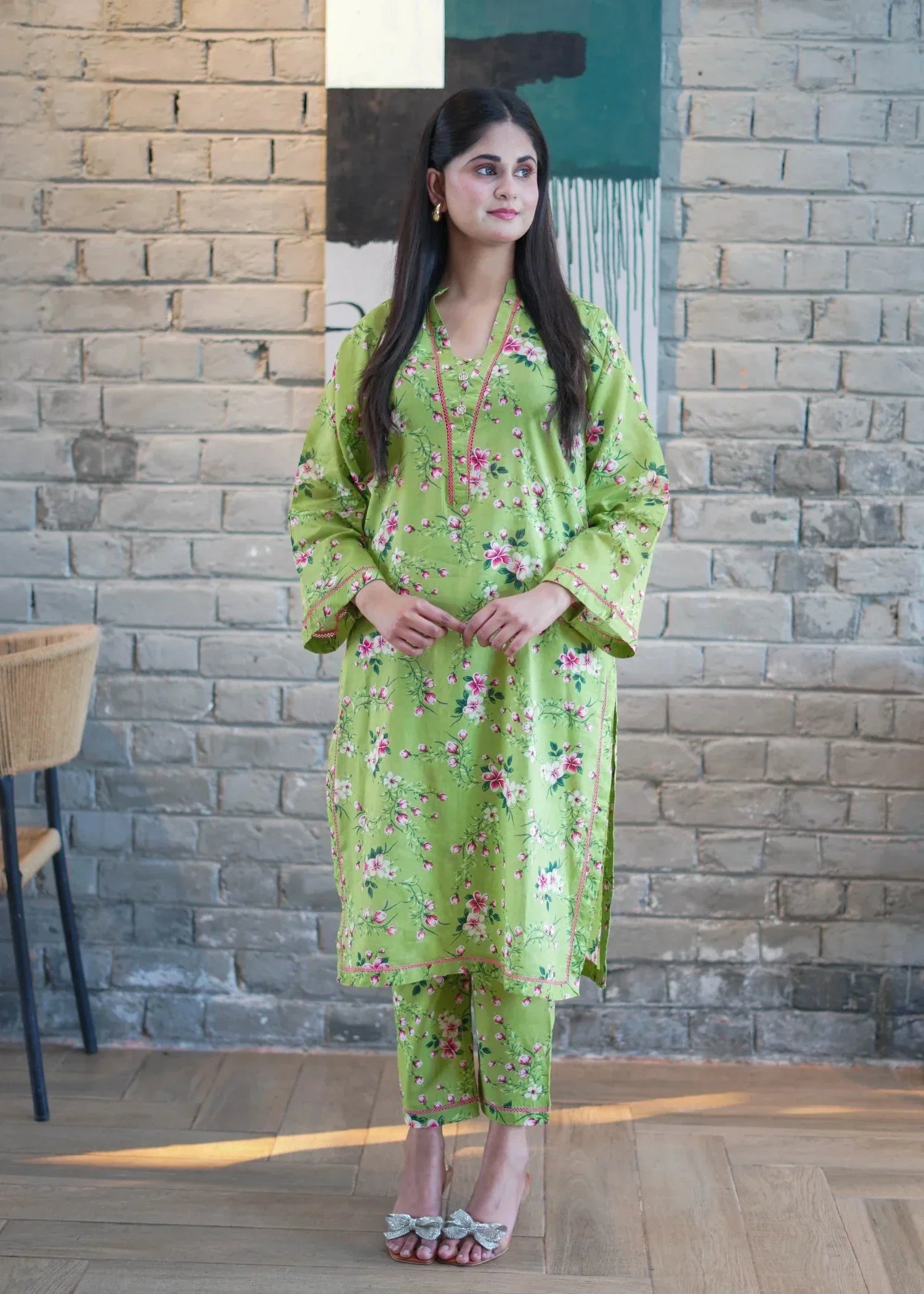 Amna Ali Nawaz Co Ord Set Lawn HEER Women 2pcs