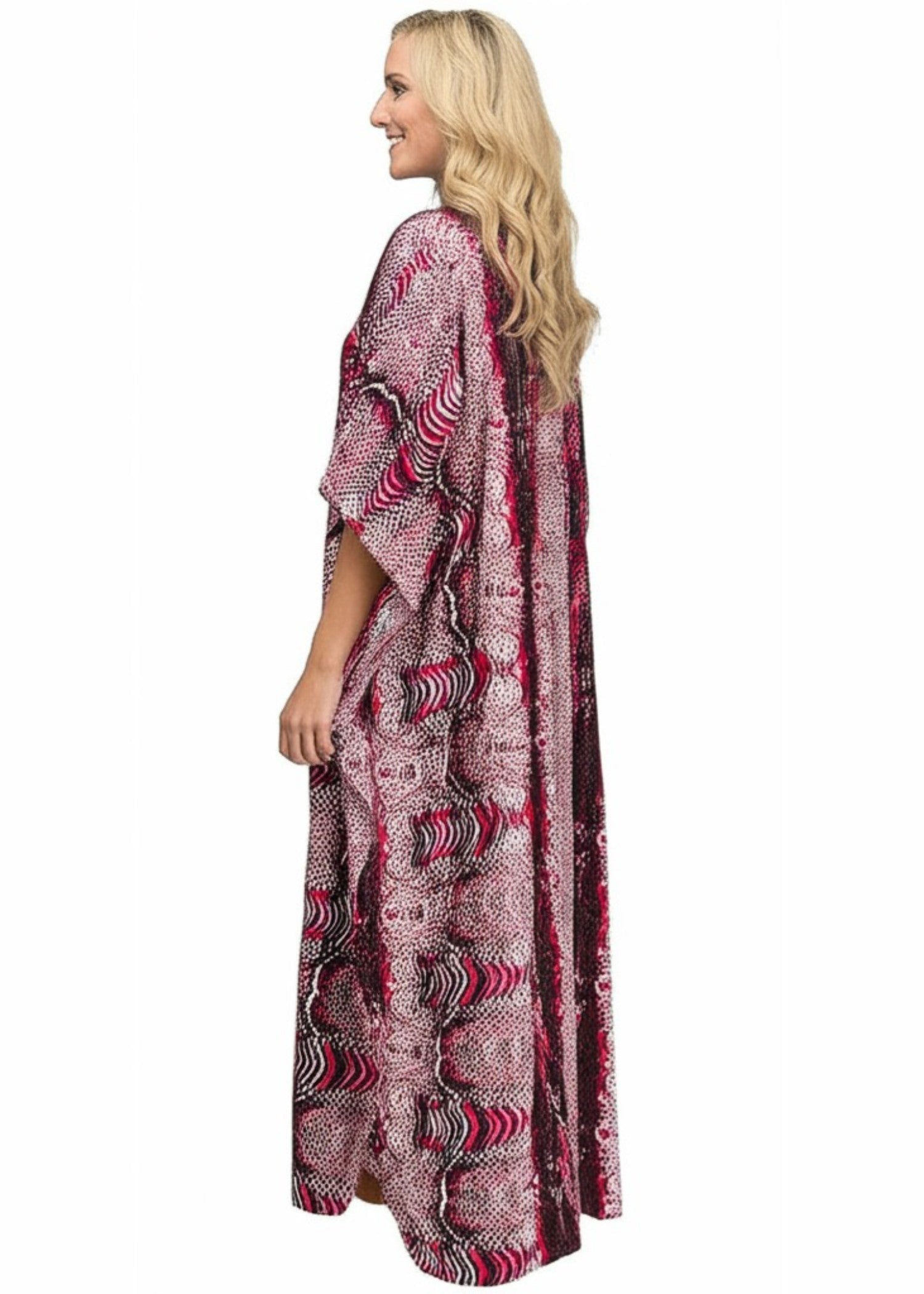 Soukpk Fuchsia Kaftan Women 1pcs