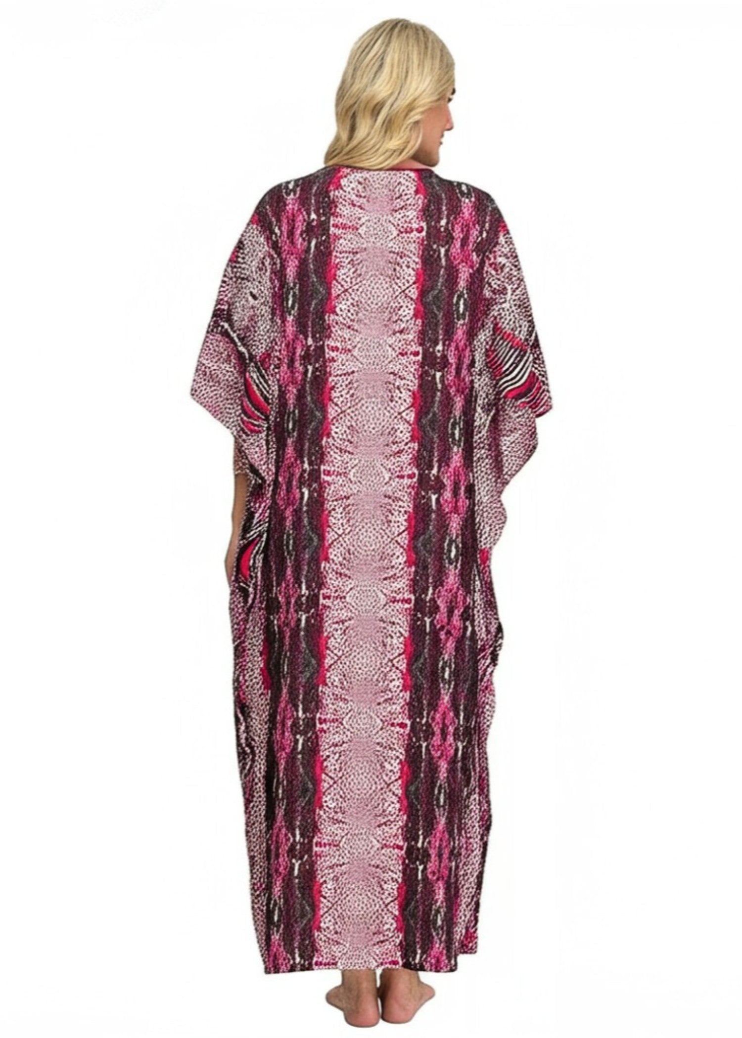 Soukpk Fuchsia Kaftan Women 1pcs