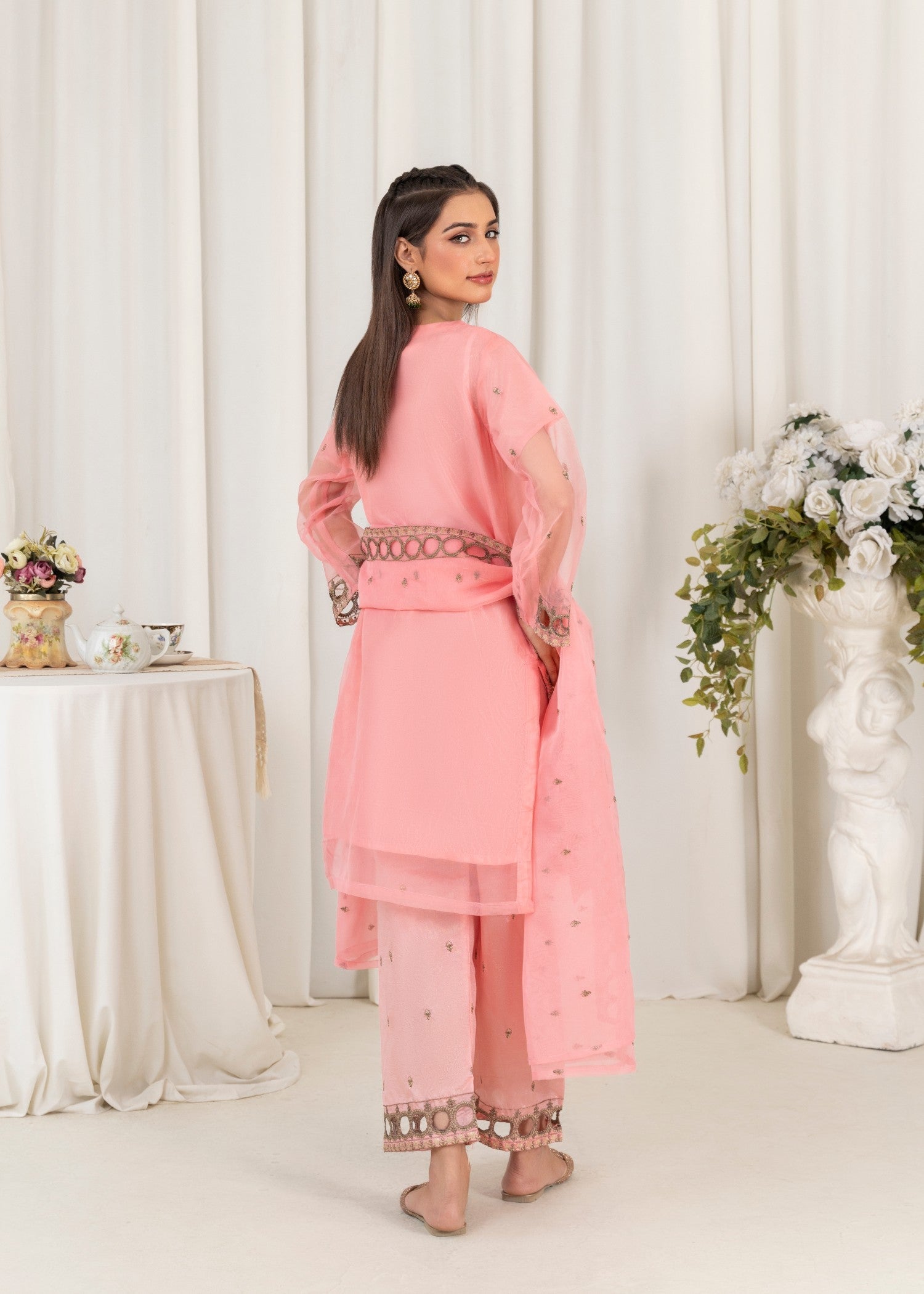 Shefoze Clothing Fancy zartaj sequence embroidery Women 3pcs