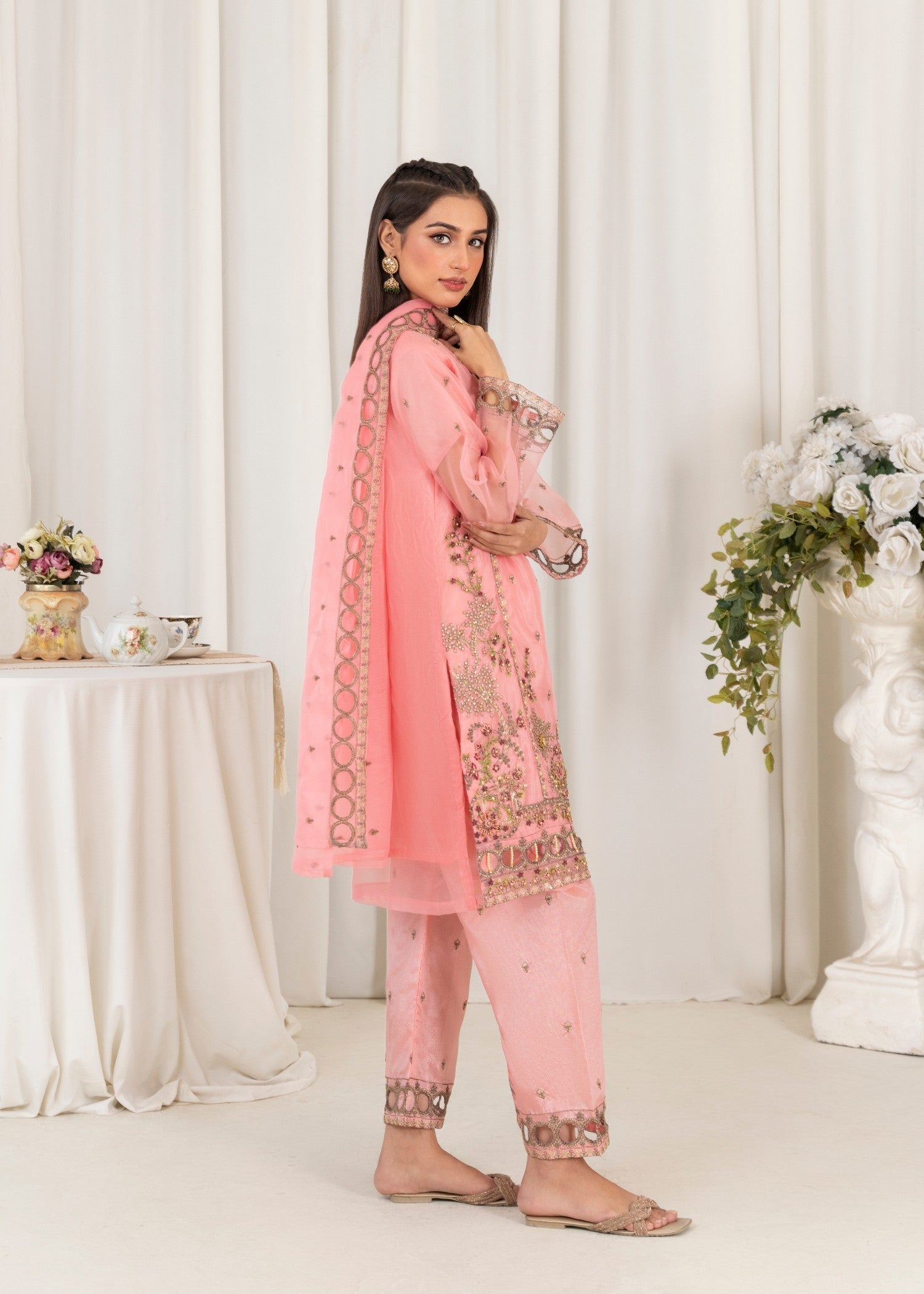Shefoze Clothing Fancy zartaj sequence embroidery Women 3pcs