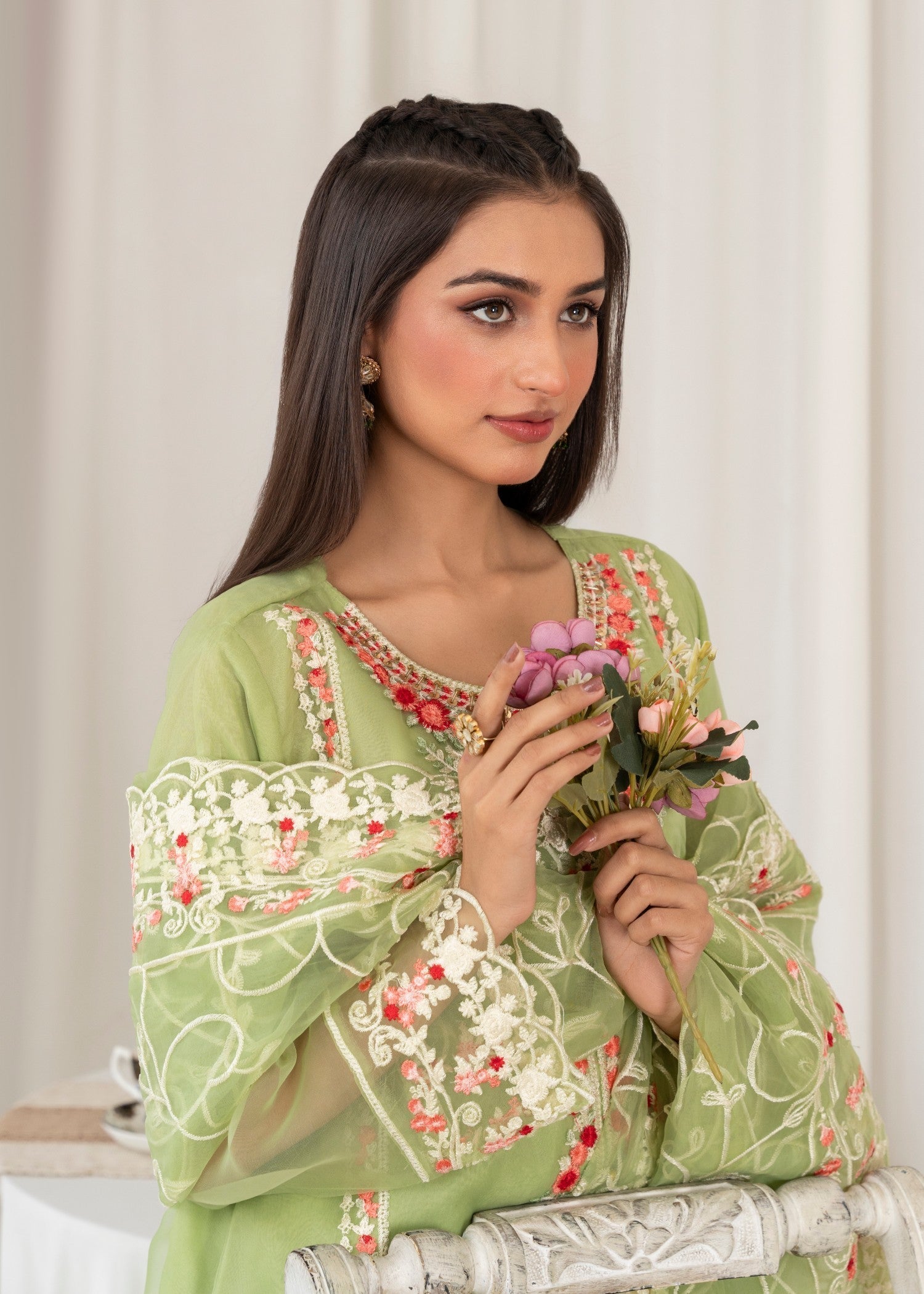 Shefoze Clothing Fancy malti embroidery Women 3pcs