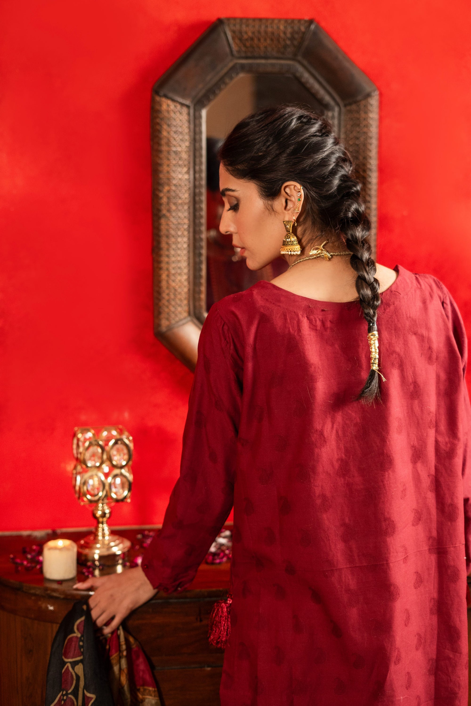 Aayra Emb Maroon Women 3pcs