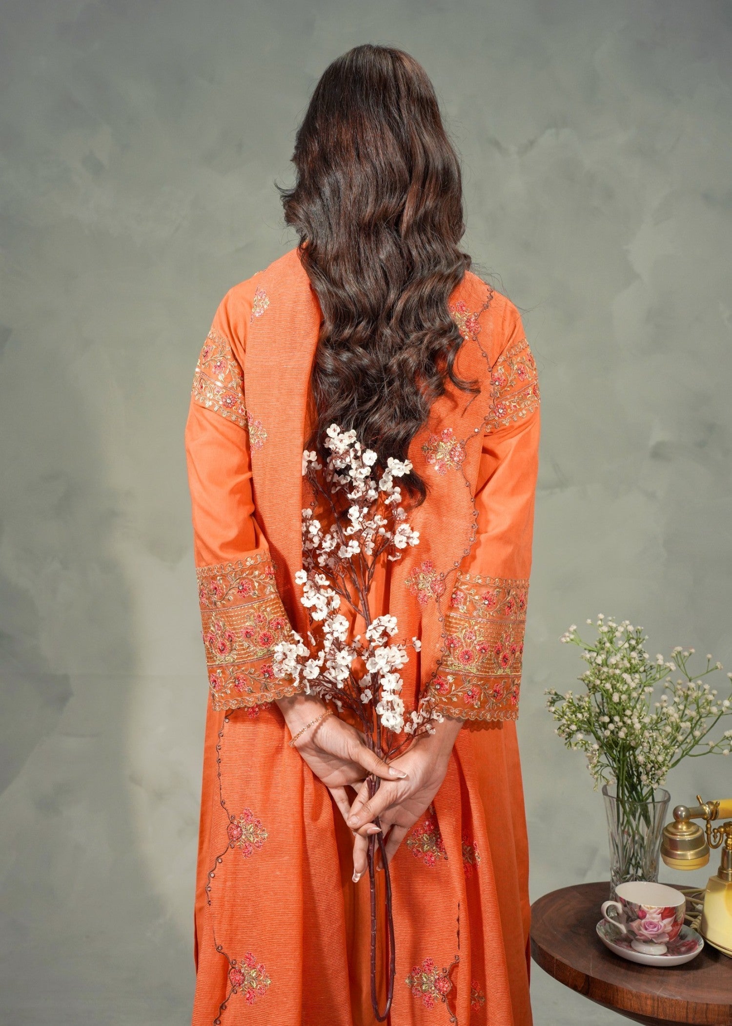 Mayal Feroze ZC 925 21 Coral Pink Women 3pcs