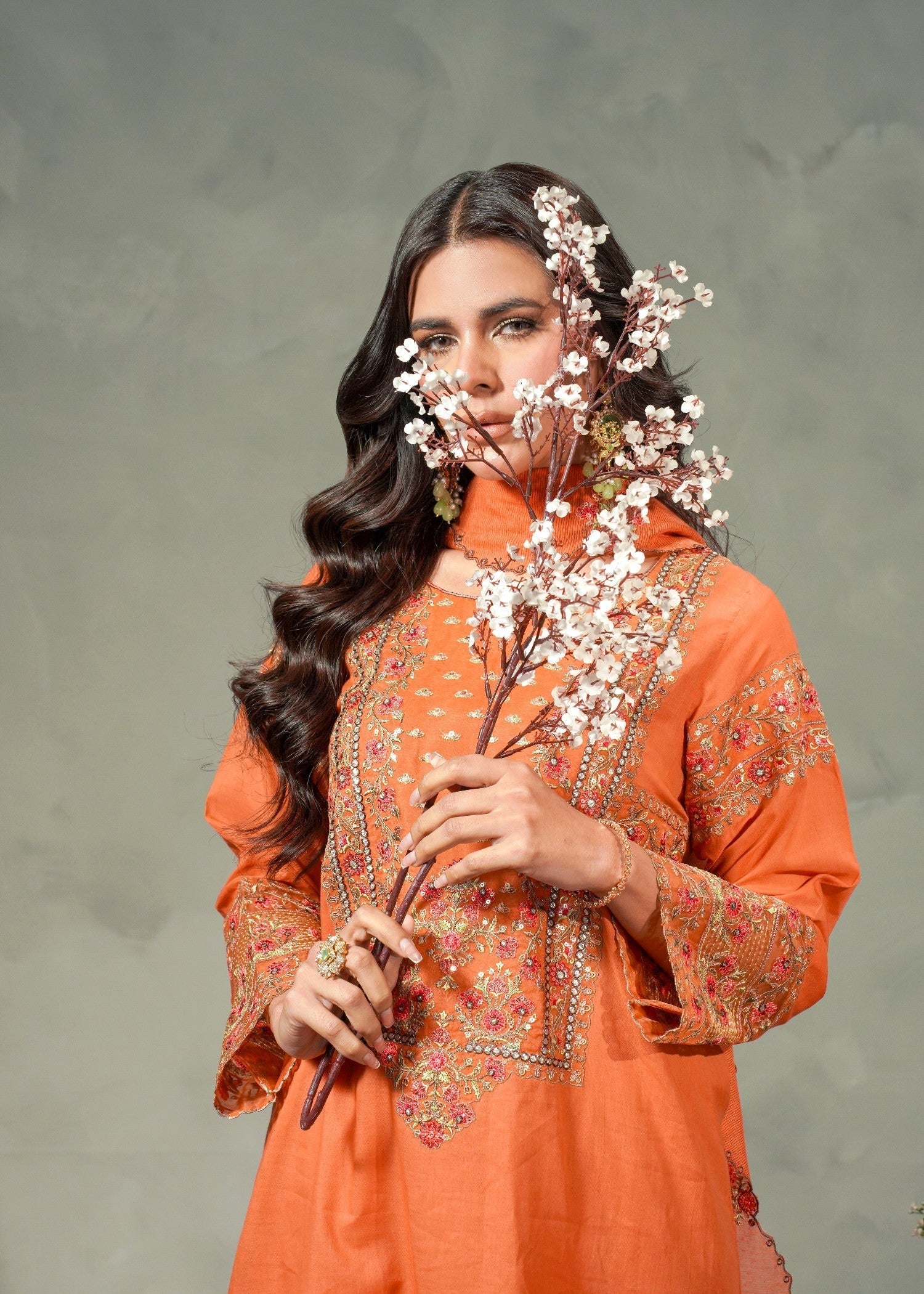 Mayal Feroze ZC 925 21 Coral Pink Women 3pcs