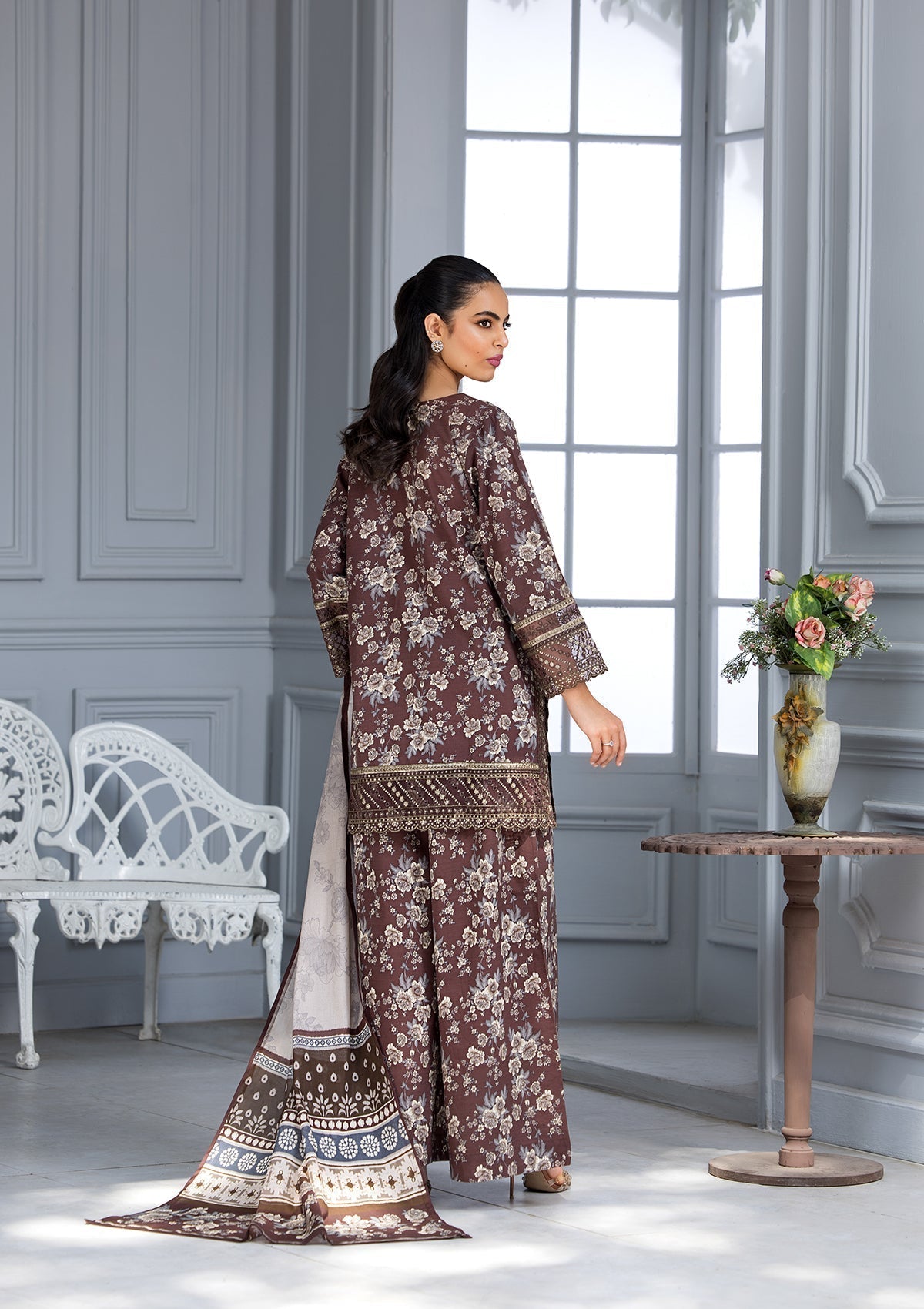 Bin Tayyab BT006184 BRN Women 3pcs