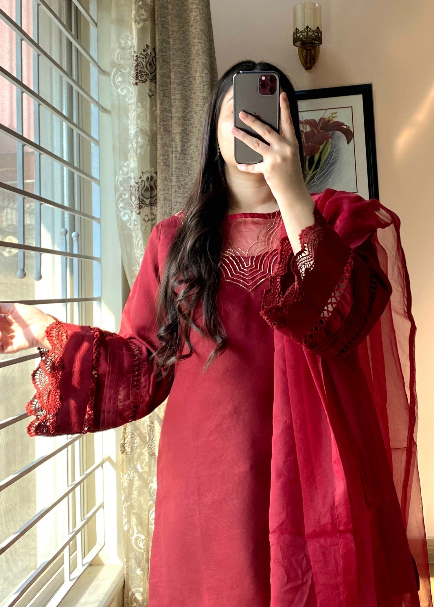 Wasli Ruby Farshi Shalwar Women 3pcs