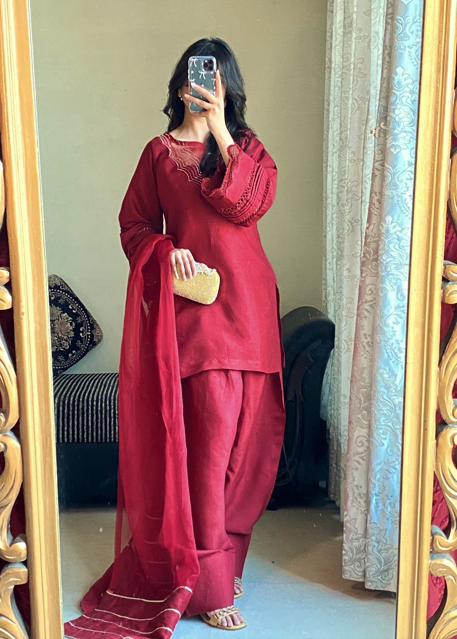 Wasli Ruby Farshi Shalwar Women 3pcs