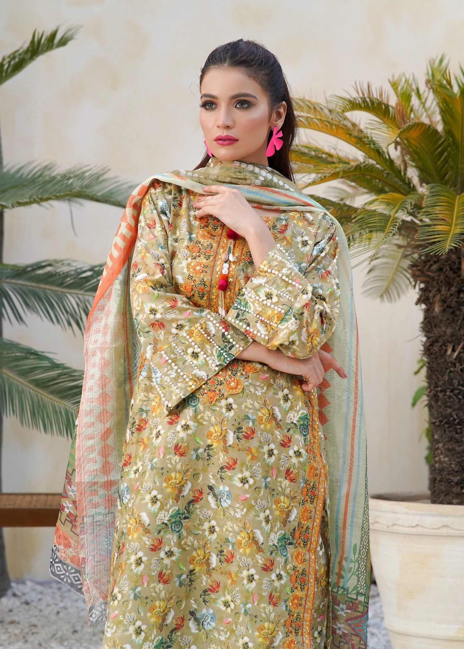 Rangoon Clothing Qissa Dhani Green Women 3pcs