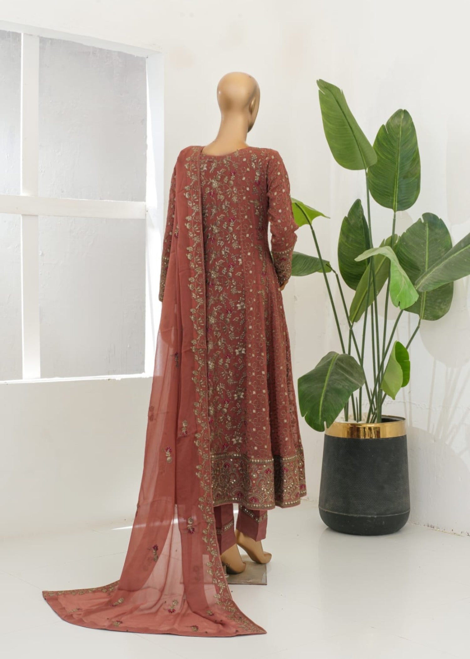 Ahmed Creations RIMSHA ROSE WOOD Women 3pcs