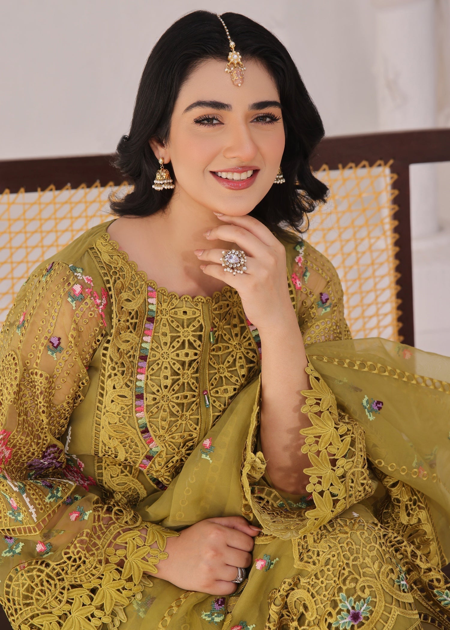 Suits By Sadia Sara Dhani green Women 3pcs