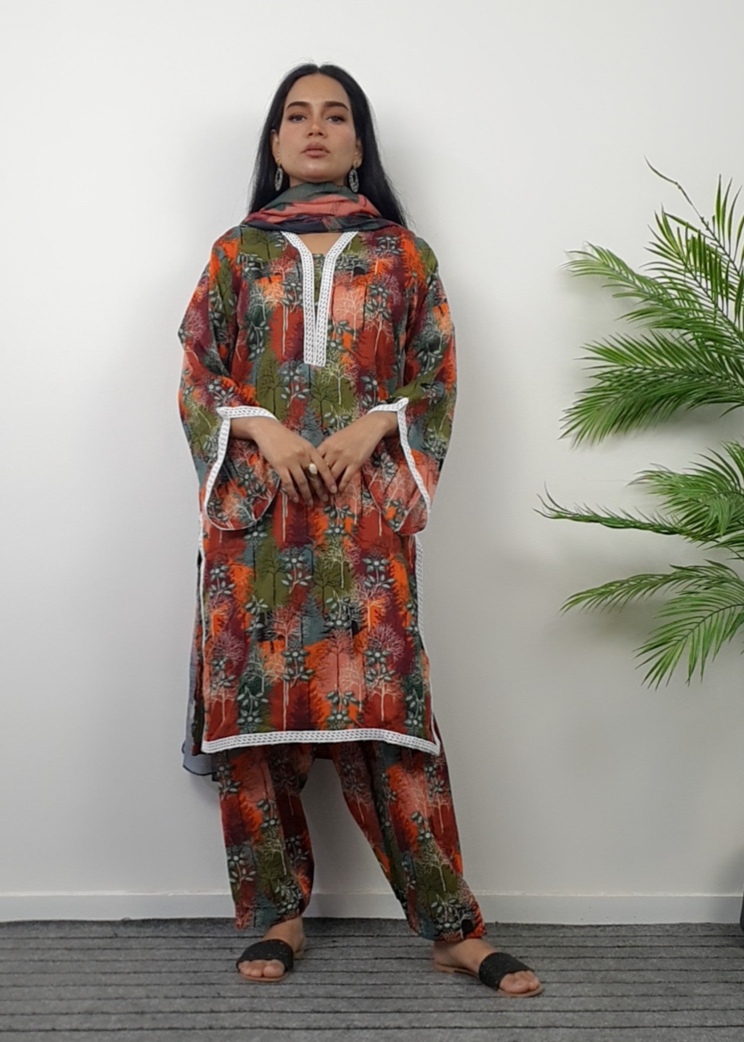 Namal Zara Ltd Summer Pret Lawn Multi Floral Design Women 3pcs