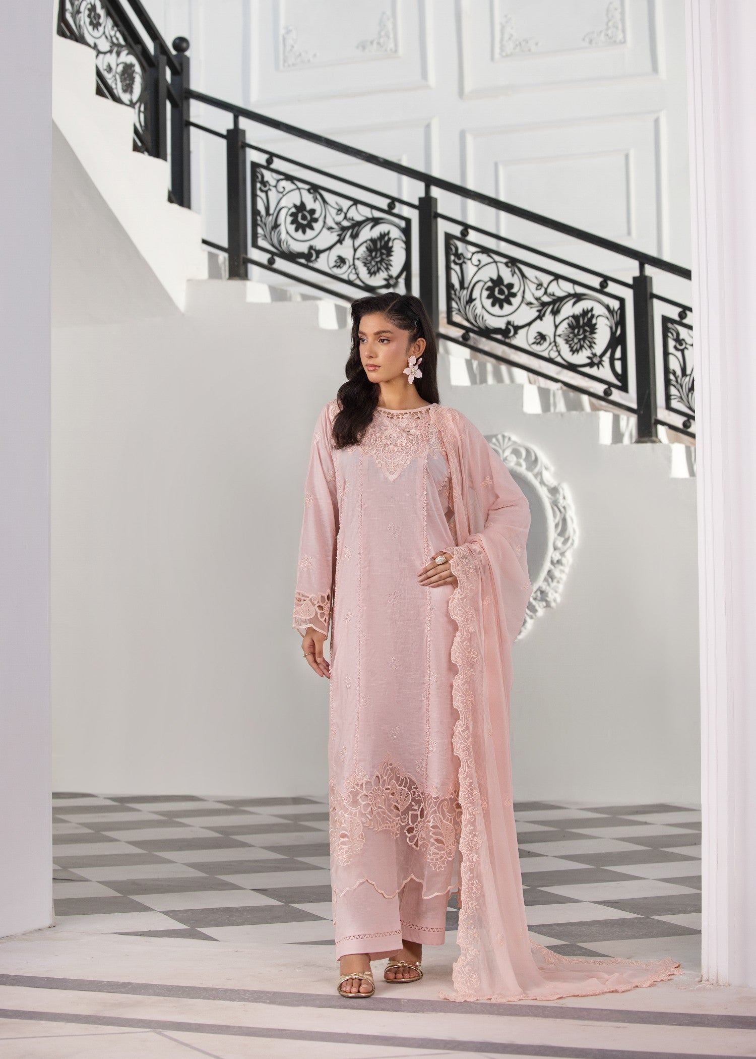 Bin Tayyab (BT006287 B PNK) Women 3pcs