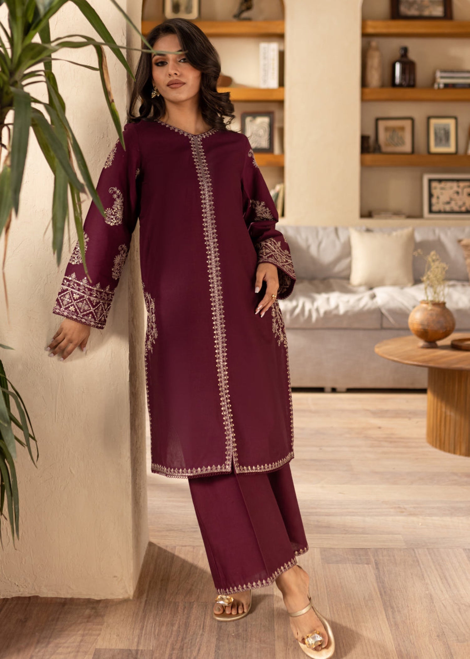 The Turkish Wear Nectar Plum Women 2pcs