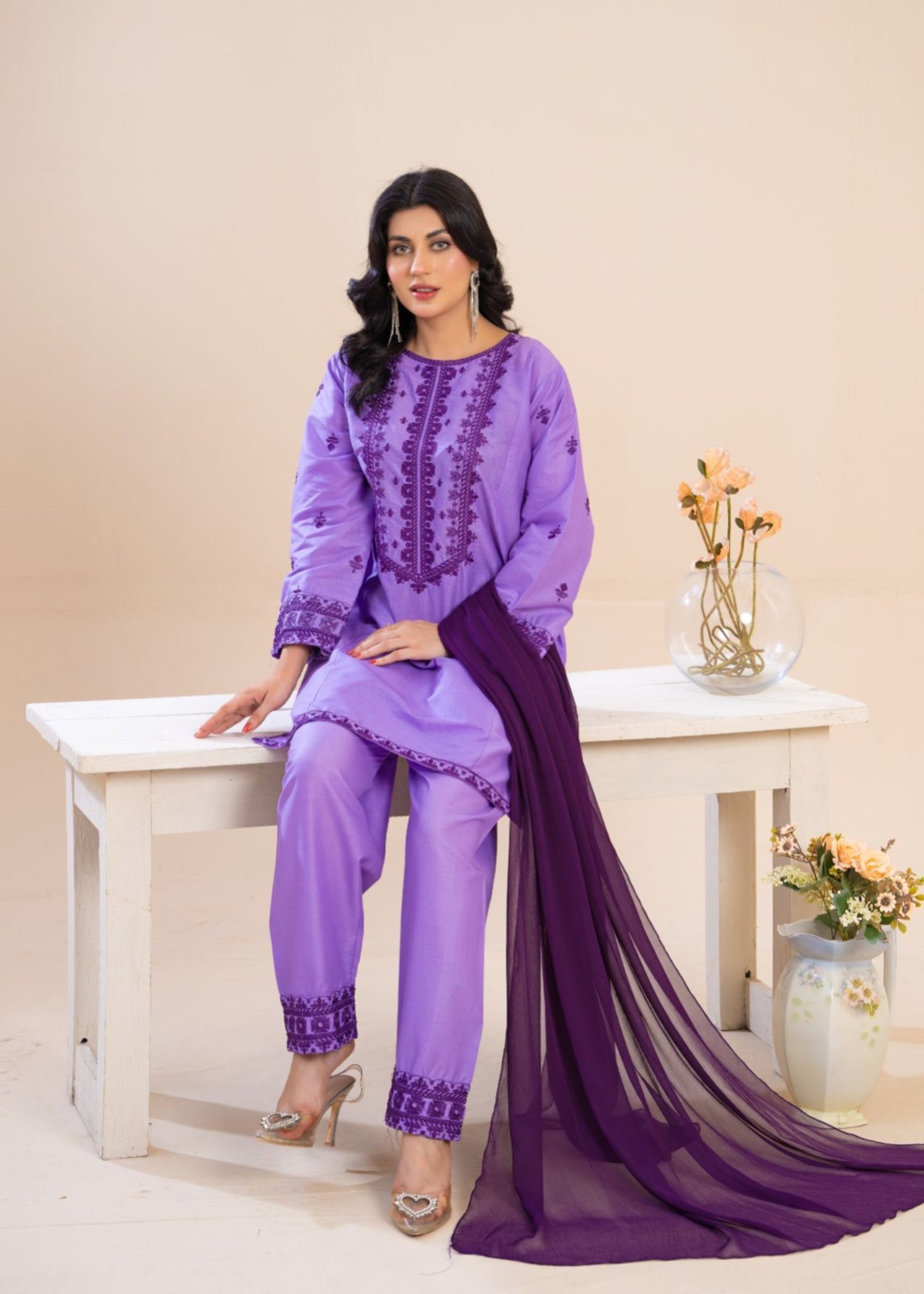 Zeenat & Zoha LILAC FIT Women 3pcs