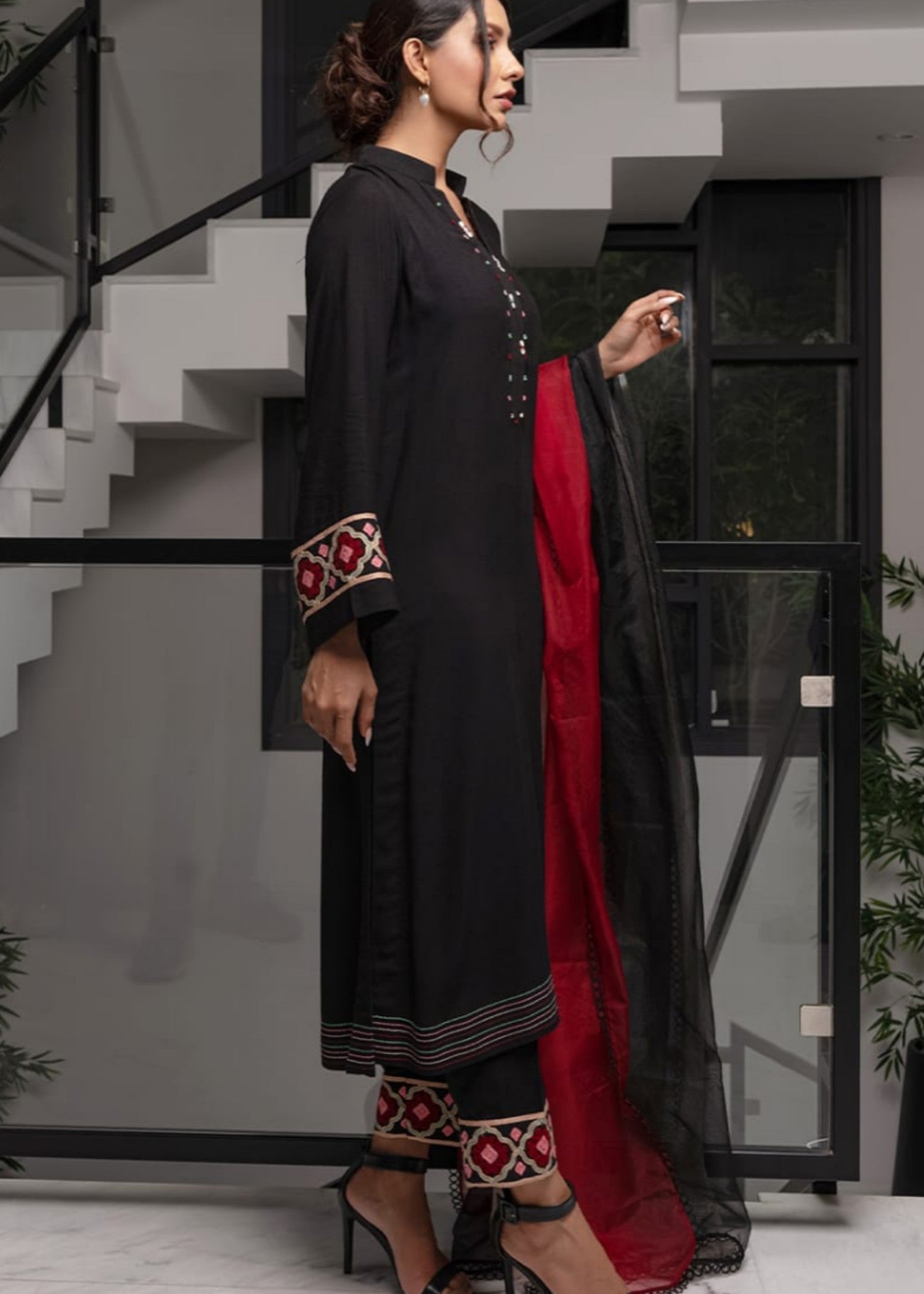 Gulabi Gota Misra Women 3pcs