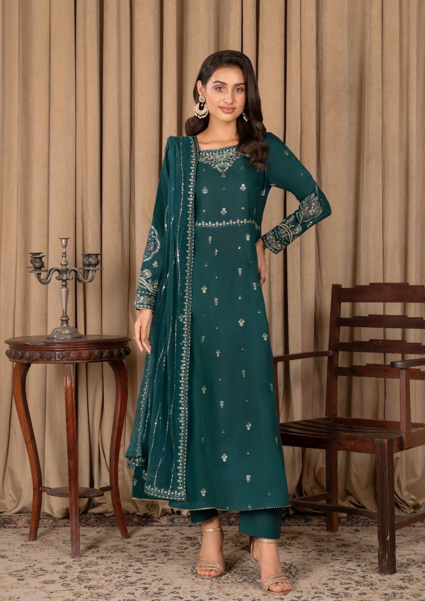 Alfatah Pret Embroidered Lawn ZAUQ S25 0024 Women 3pcs