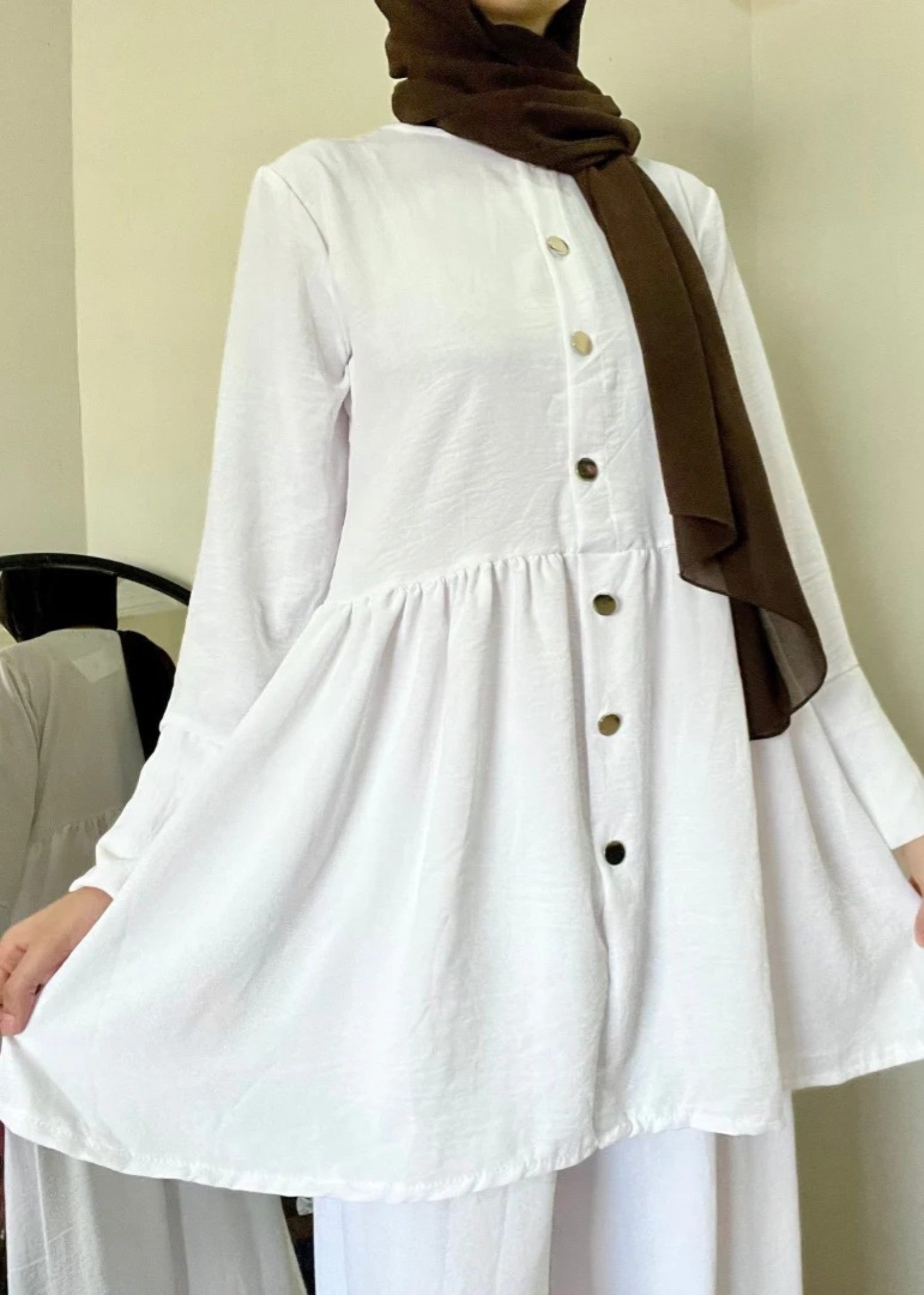 Al Rubab Collection Iris Frock Style Co Ord Set Pearl Women 2pcs