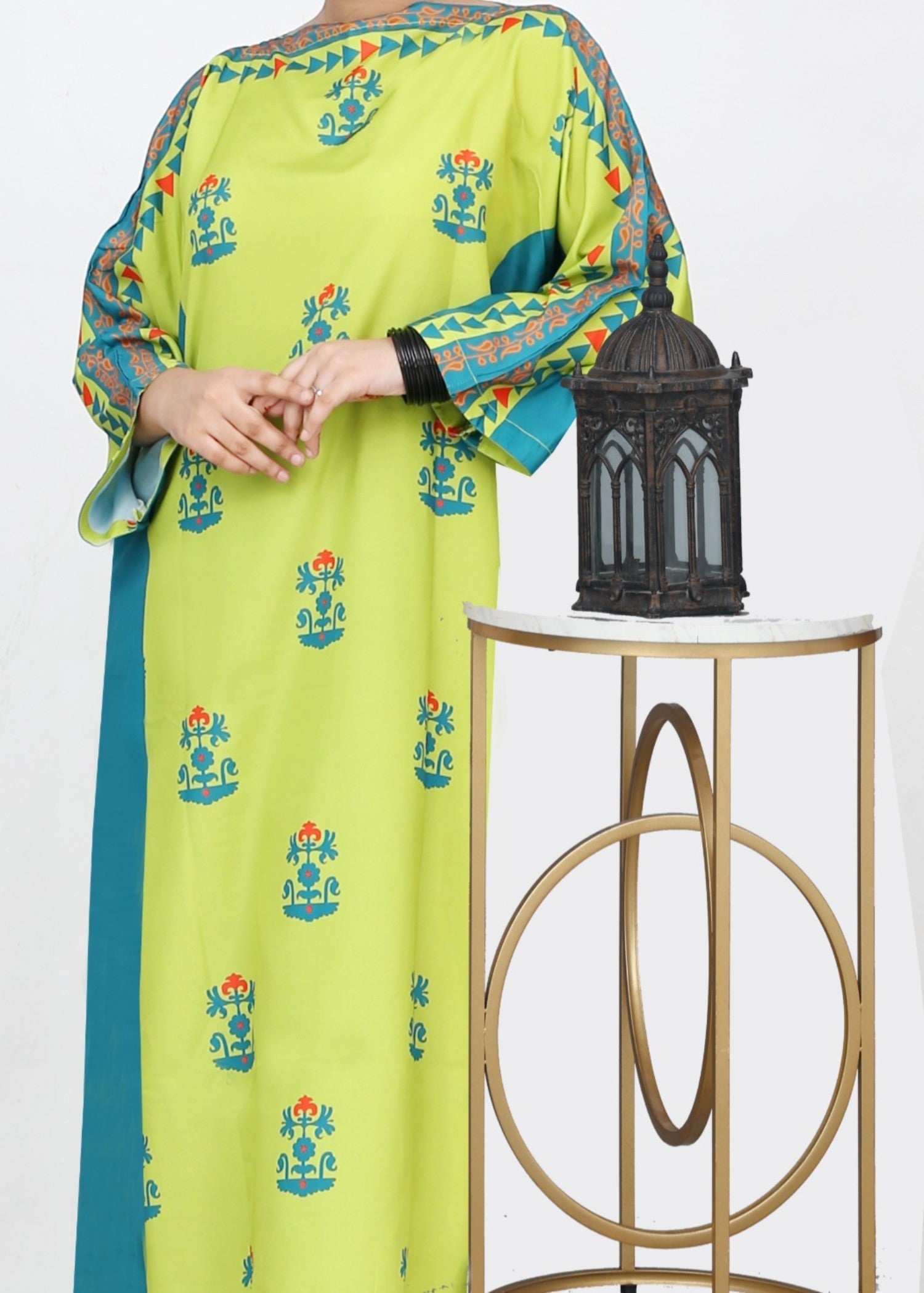 Reetriwaj Atakil green Women 2pcs